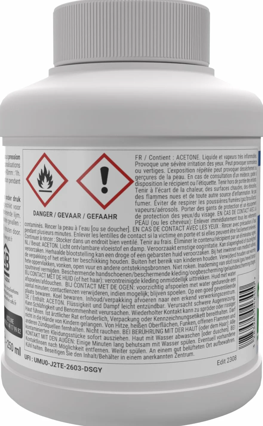 GEB Colle gel plus PVC 250 ml