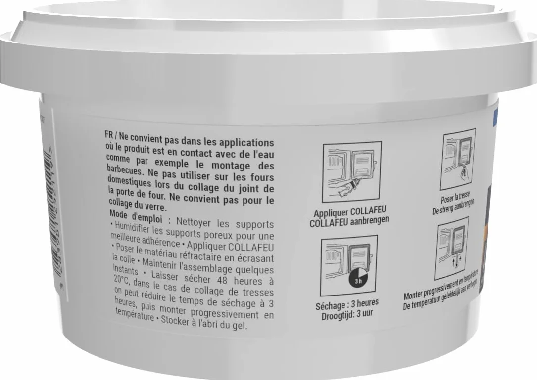 Collafeu Colle réfractaire 300 g Clair GEB 125211