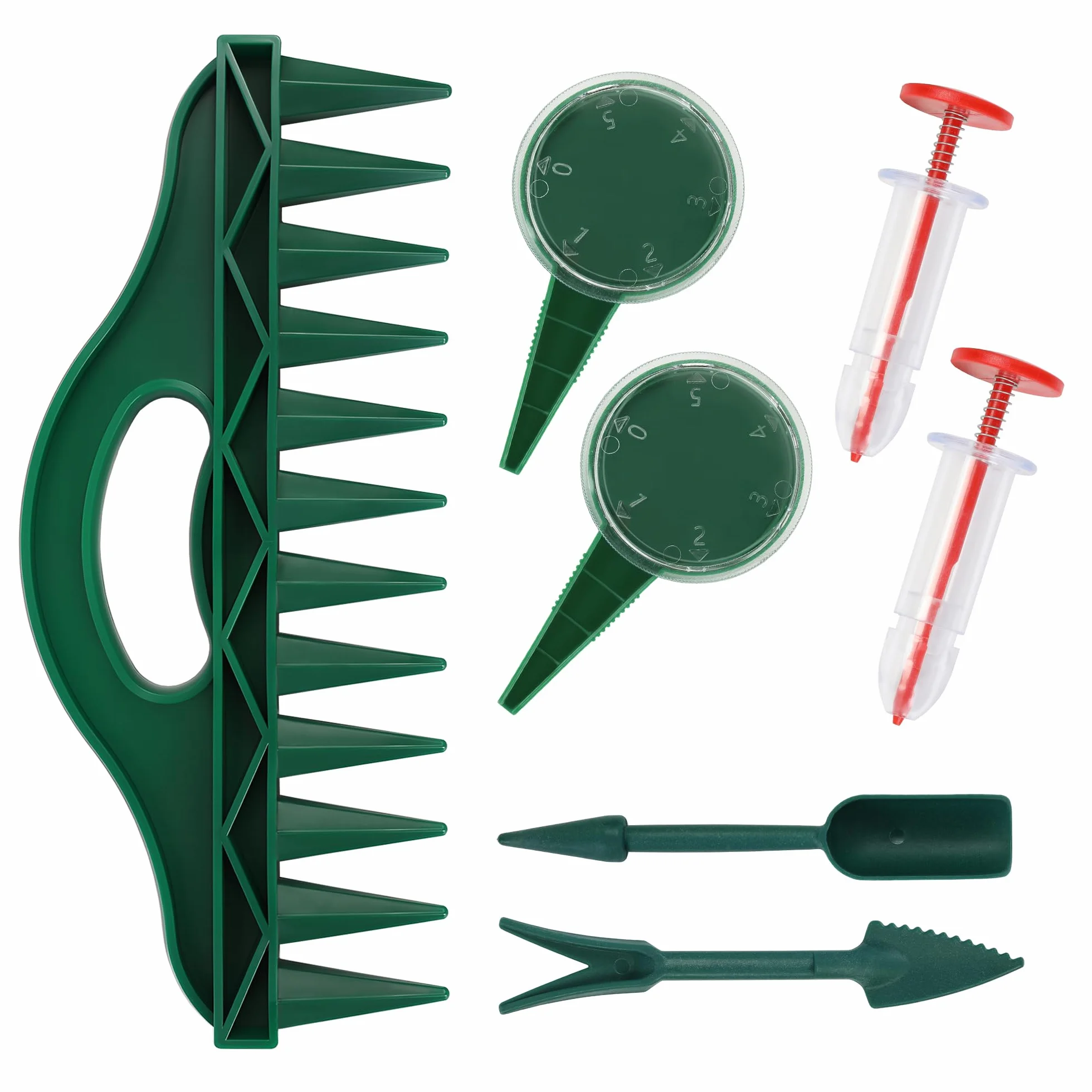 7 Pièces Plantoir à Bulbes,Semoir à Graines,Petit Outil de Semis Pratique pour la Culture de LéGumes et de Fleurs pour Serres,Jardins,Pelouses et Terres Agricoles