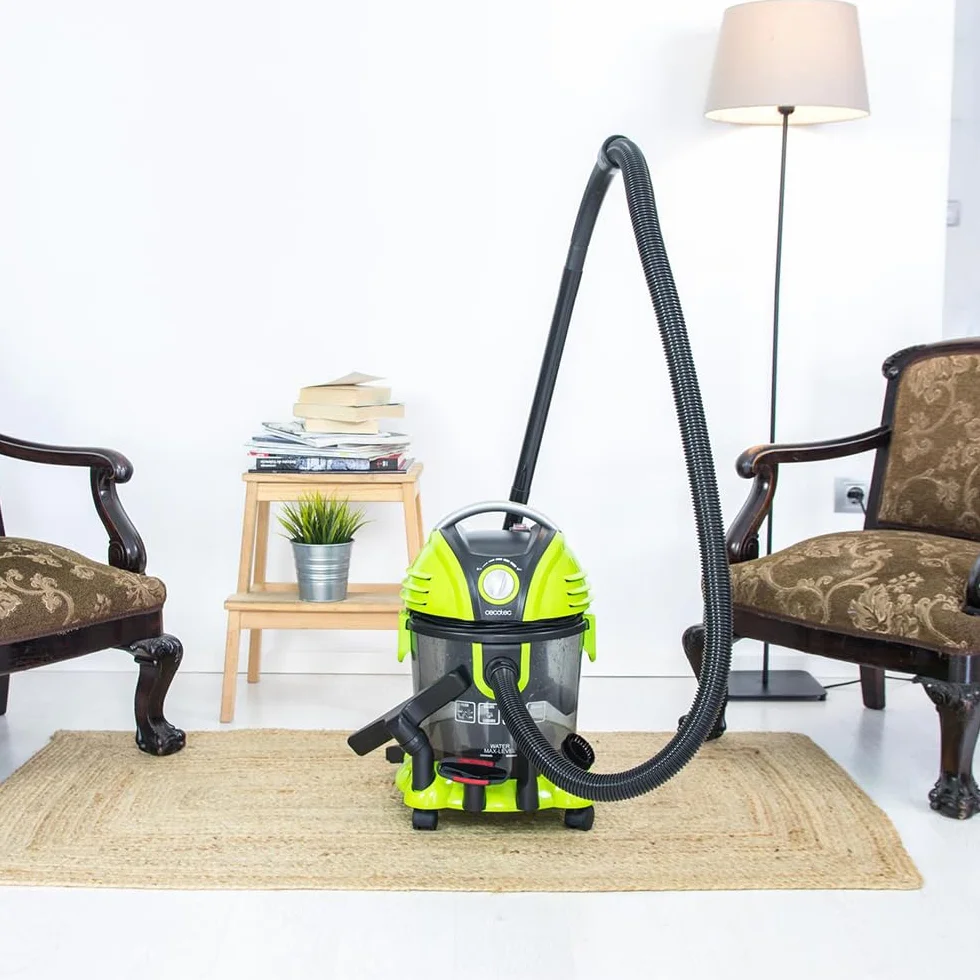 Cecotec Aspirateur sans Sac Wet&Dry 1200W 15L HEPA 7 Mètres 5 Accessoires