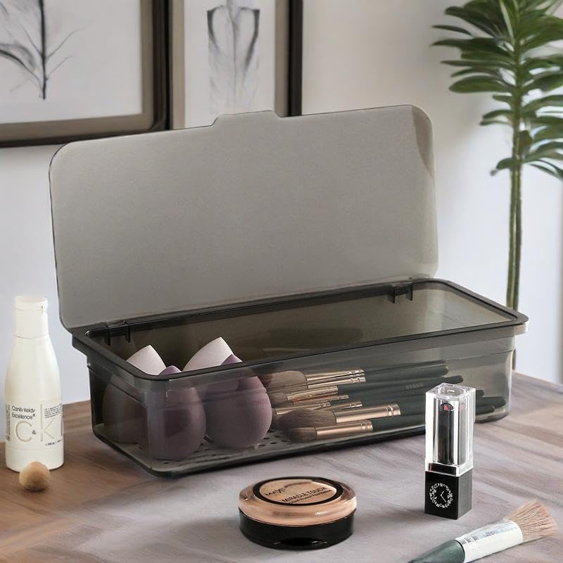 Clear Stackable Storage Drawers with Lid