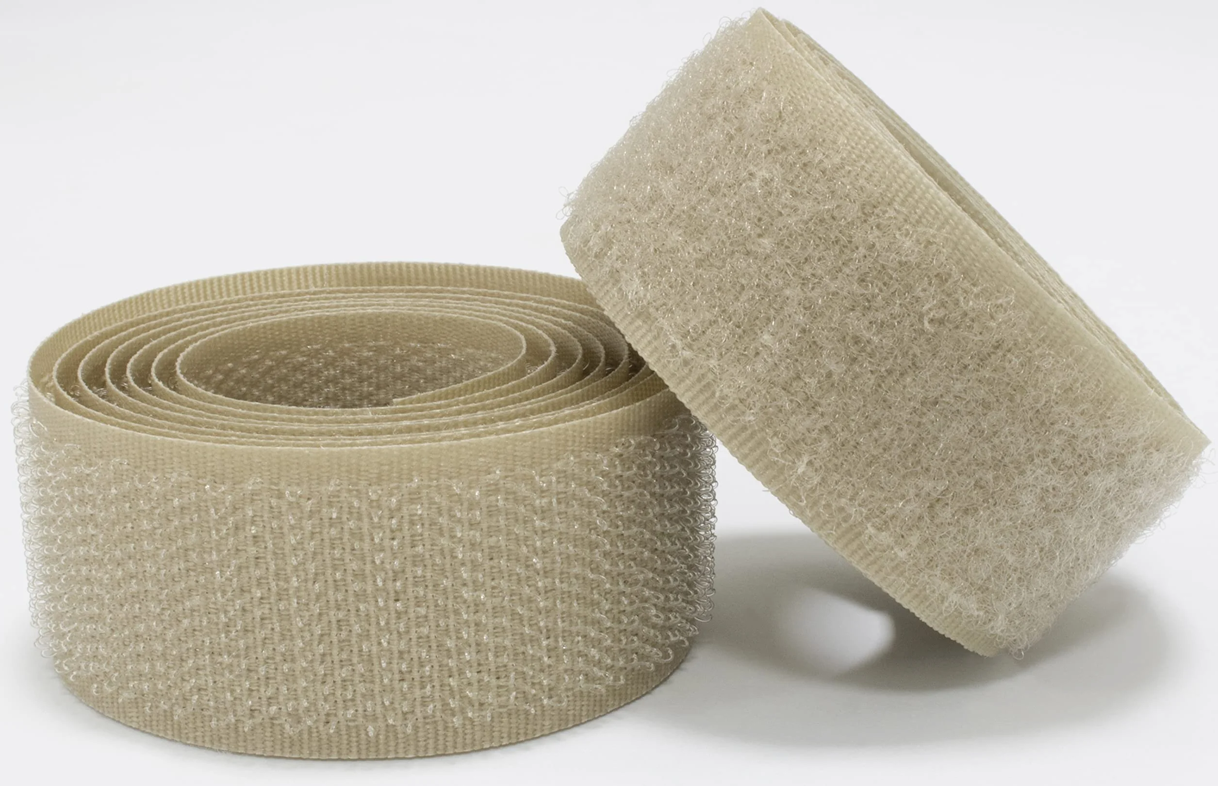 AERZETIX Bande scratch 25 mm 1 mètre auto-agrippant serre câbles ruban attache sangle beige foncé polyamide polyester