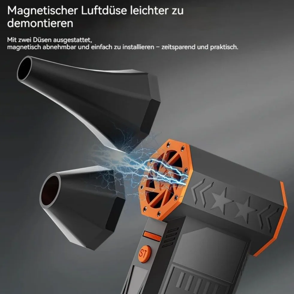 Souffleuse à Neige Électrique 5000W Portable avec LED, Décongélation Séchage Nettoyage