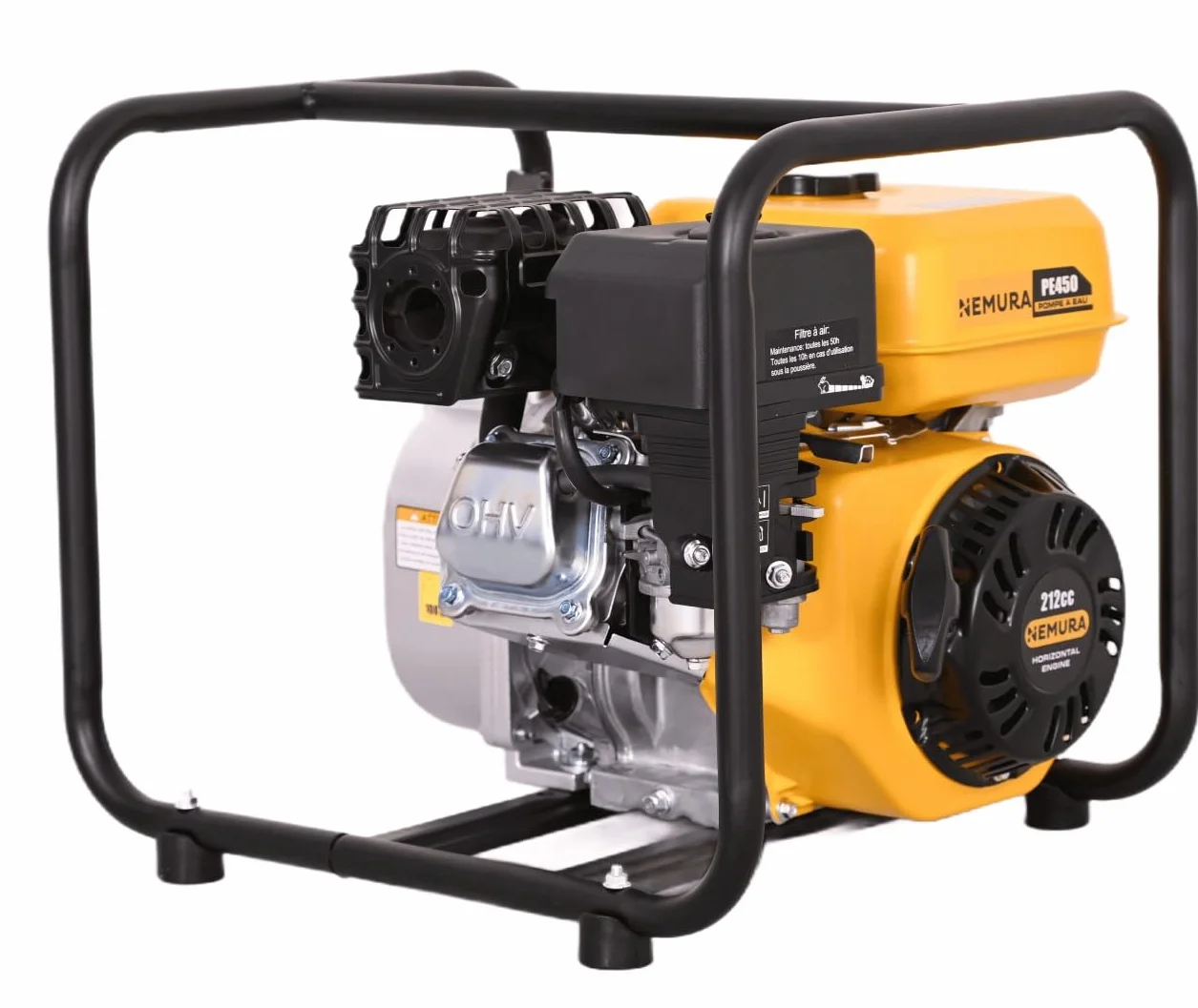 Nemura Pompe à Eau Thermique 209cm3 36 m3/h 50mm Moteur 4 Temps