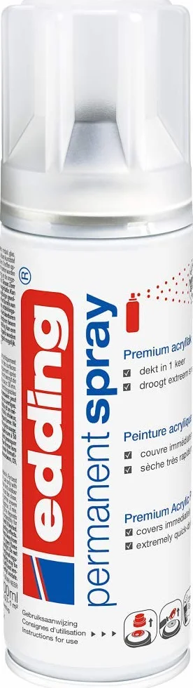 edding 5200 vernis clair permanent en spray transparent mat 200 ml acrylique fini mat
