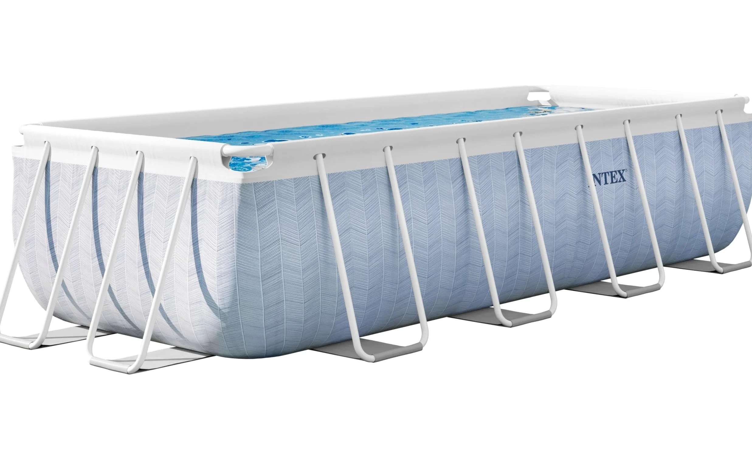 Intex - 26780NP - Kit Piscine Tubulaire rectangulaire Chevron (L) 4,00 x (l) 2,00 x (h) 1,00m