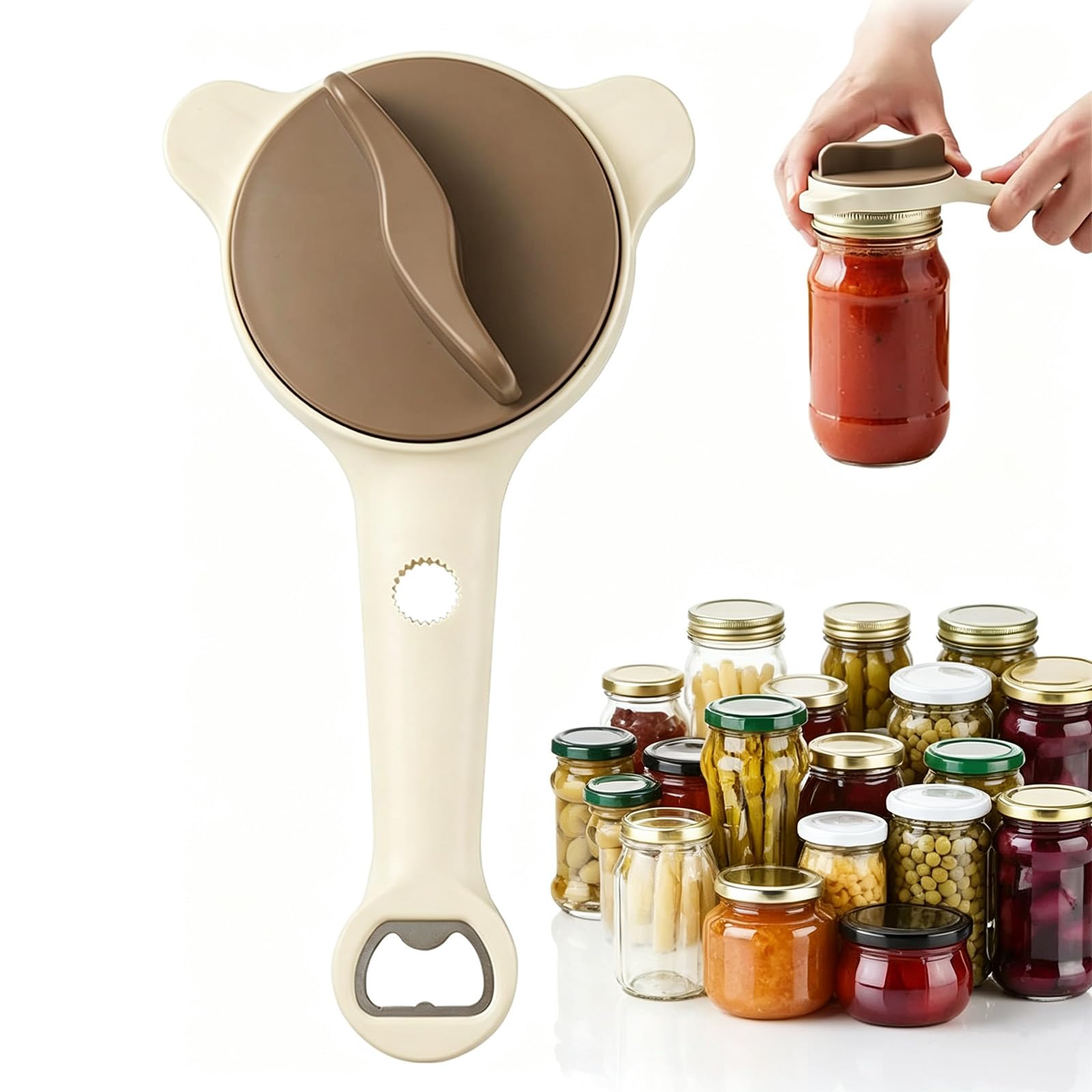 Effortless Adjustable Jar & Bottle Opener