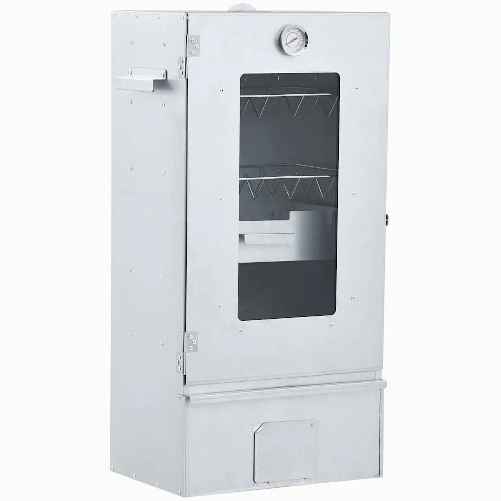 vidaXL Fumoir de Four à BBQ avec 1 kg de Copeaux de Bois Barbecue Gril d'Extérieur Gril de Cuisson Arrière-cour Durable 44,5x29x83 cm