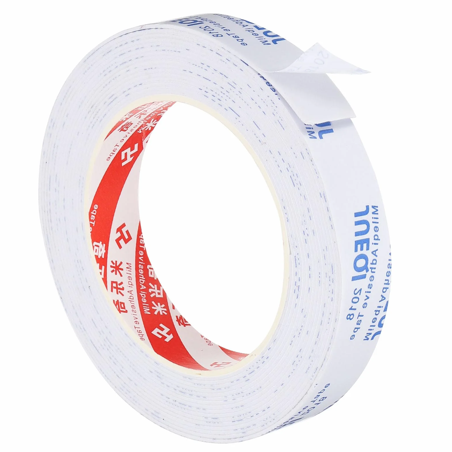 Ruban en Mousse d'Étanchéité 5m 20mm 1mm Unilatéral Blanc