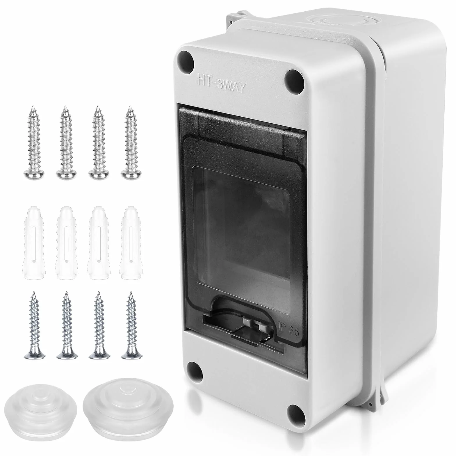 Coffret Electrique Etanche IP65 3 Modules Boîtier Exterieur 1 Rangée