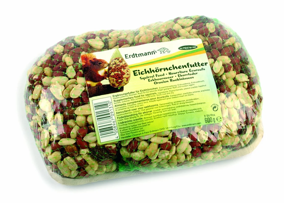 Aliments complémentaires pour Écureuil 600gr (2 sachets),