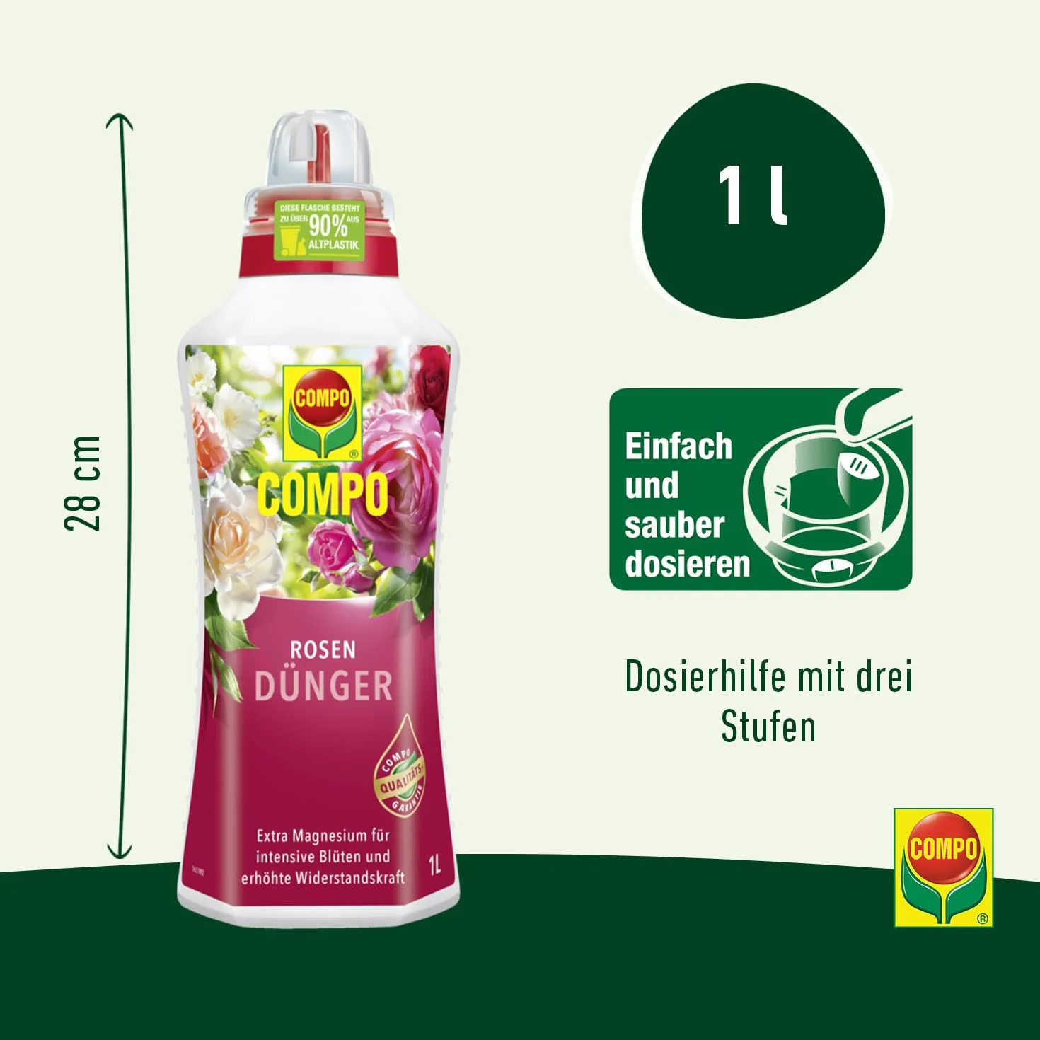 Compo 1456012 1 Litre Engrais Rose – Multicolore