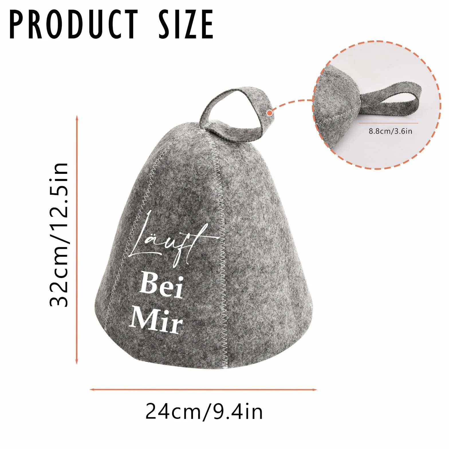 Bonnet de sauna en feutre lot de 2 pour homme et femme