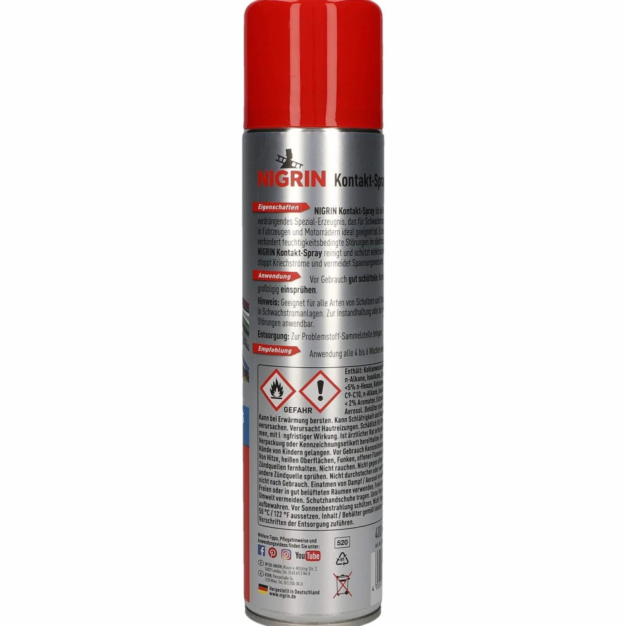 Nigrin Spray pour contact 300 ml