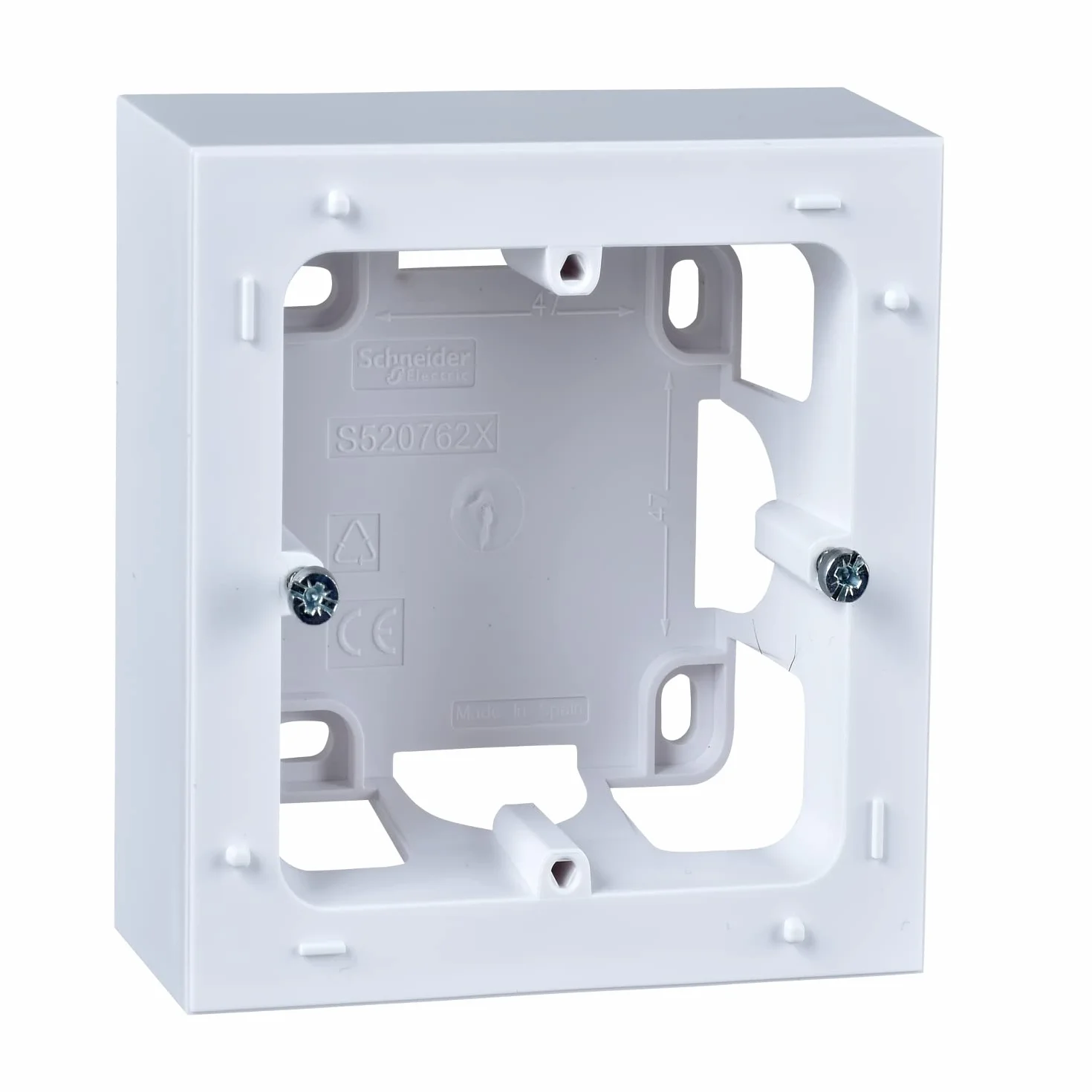Schneider Electric Odace Styl boîte pour montage en saillie Blanc 1 poste