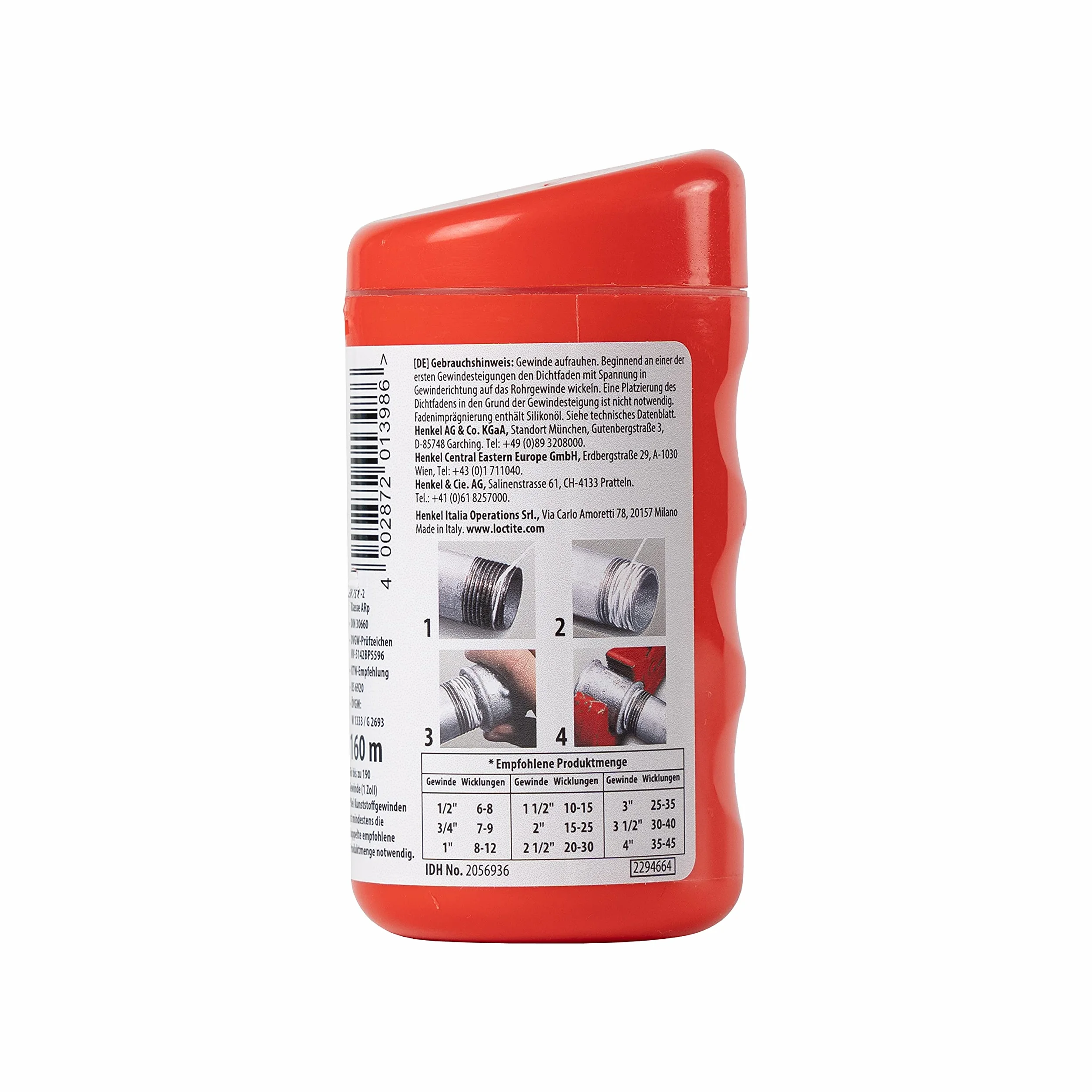 Loctite 55 Gewindedichtfaden 160 m Rouge