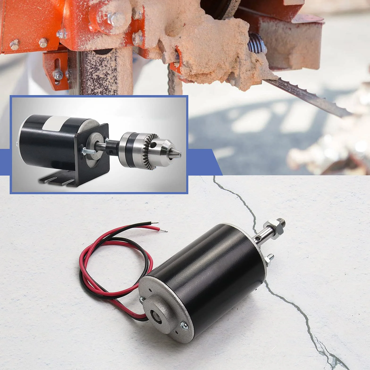 Moteur à Aimant Permanent DC 12V 30W CW/CCW Haute Vitesse pour Générateur de Bricolage