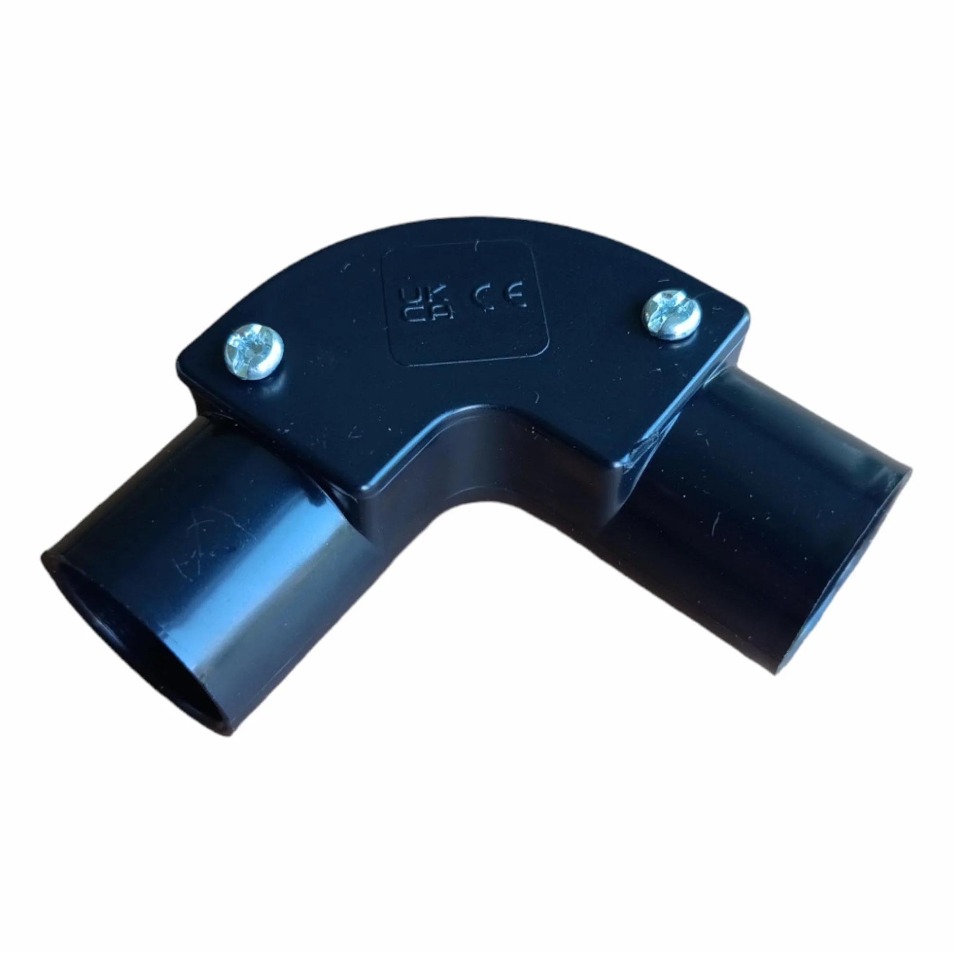 Coudes d'inspection 90° 20 mm pour conduit PVC - Lot de 5 (noir)