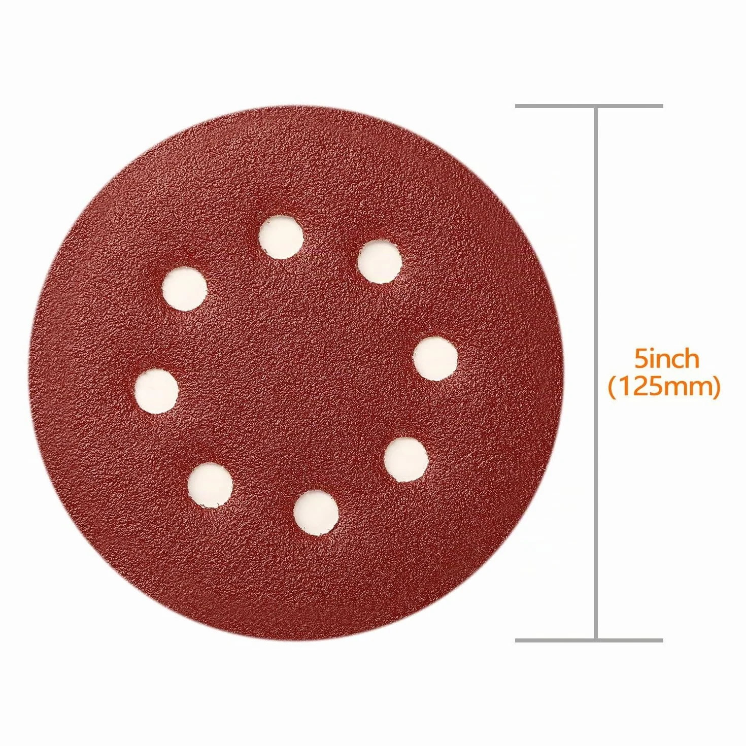 SPTA Disques Abrasifs 125mm 100pcs Grain 40-2000 Ponçage Polissage Meule d'Angle