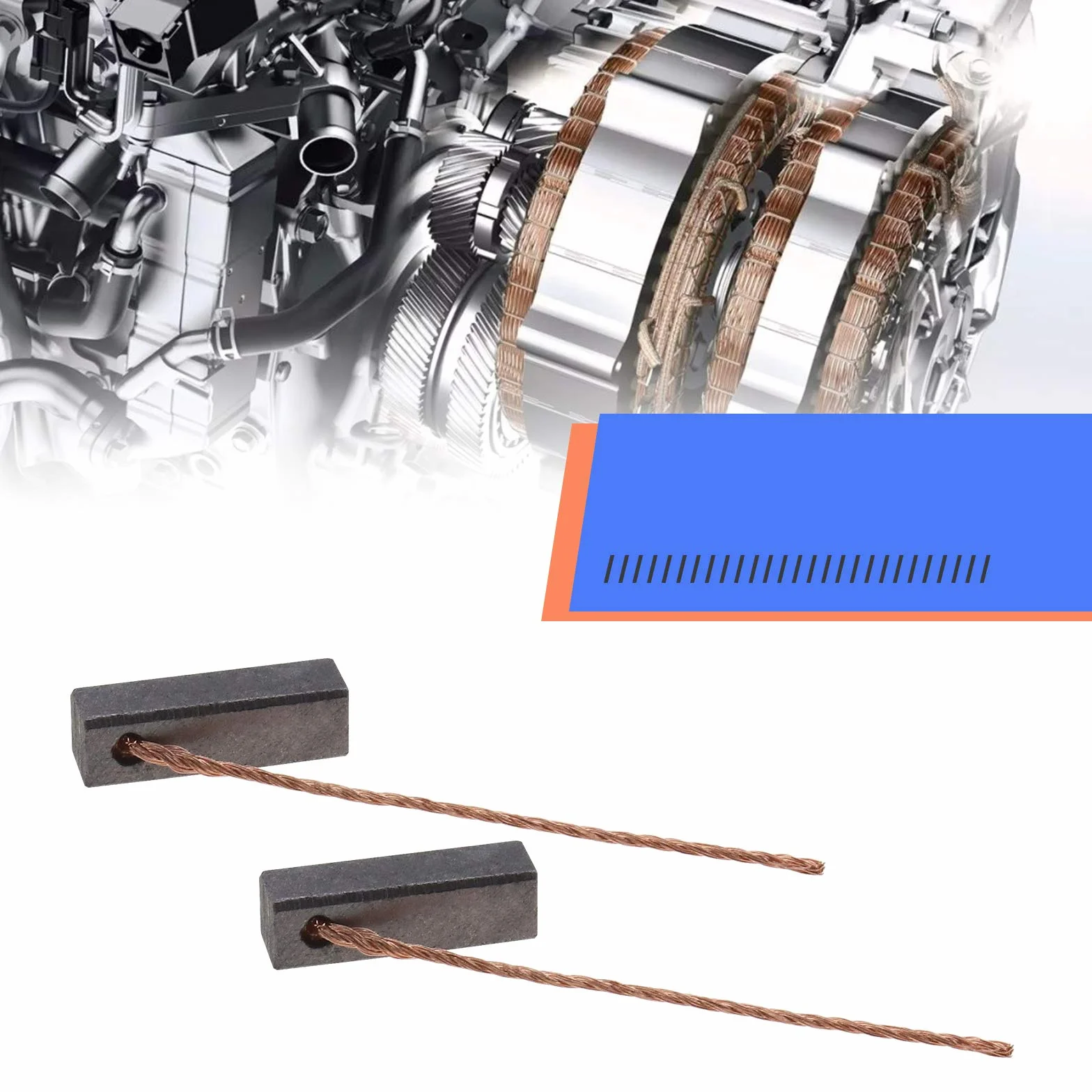 OTOTEC Lot de 4 balais de charbon pour moteur électrique 5 x 5 x 16 mm 12–24 V