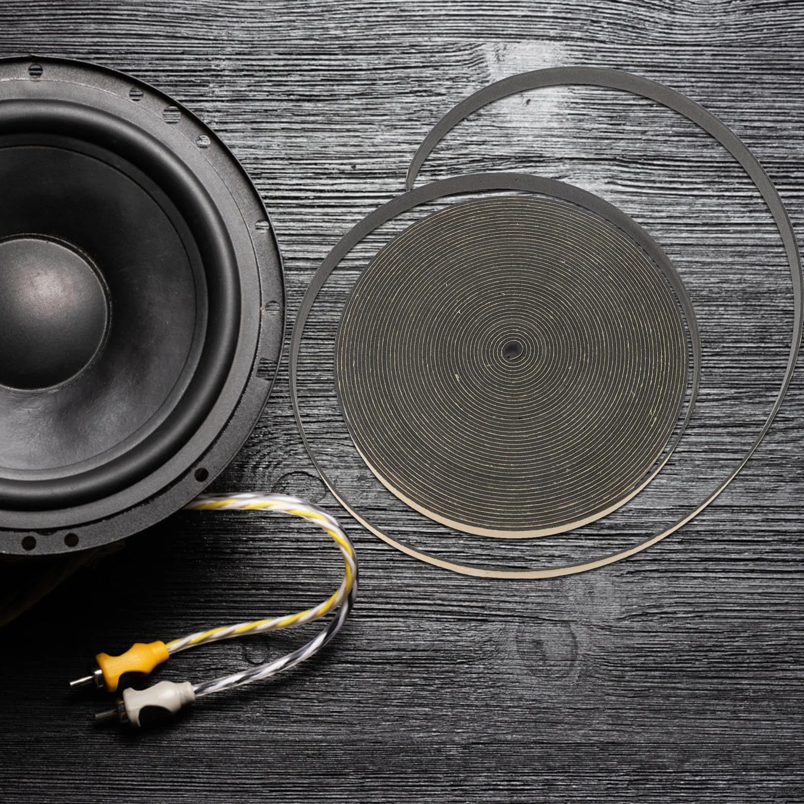 Ciieeo Bande de Mousse Ruban d'Étanchéité 10 Mètres 12 MM pour Haut-Parleur Isolation Acoustique Adhésive