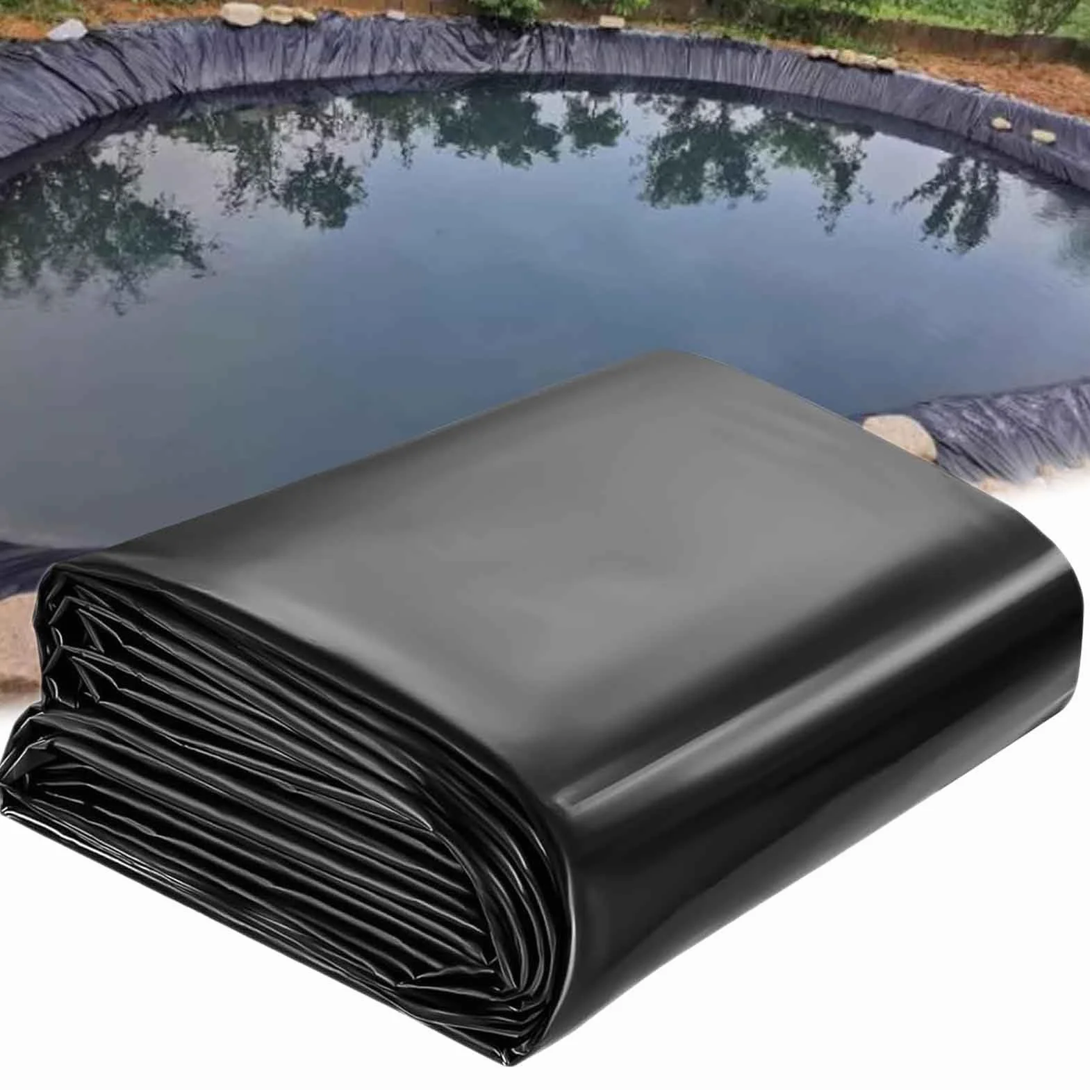 Bâche de bassin robuste 6 x 7 m – Membrane imperméable polyéthylène pour piscine de jardin