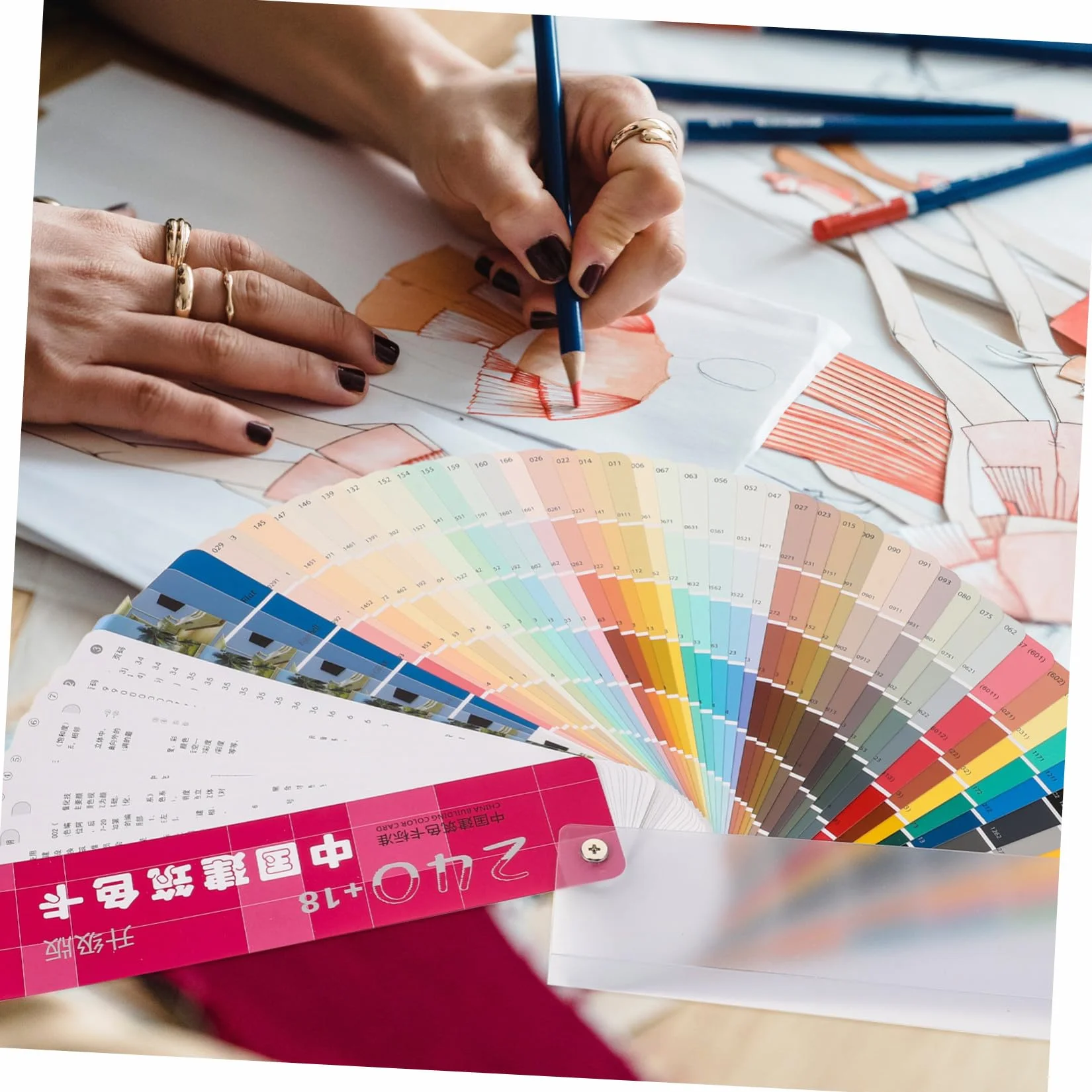Jeu de Cartes Couleur Peinture 1 Set Papier Plastique Correspondance Couleurs Identification Projets Maison