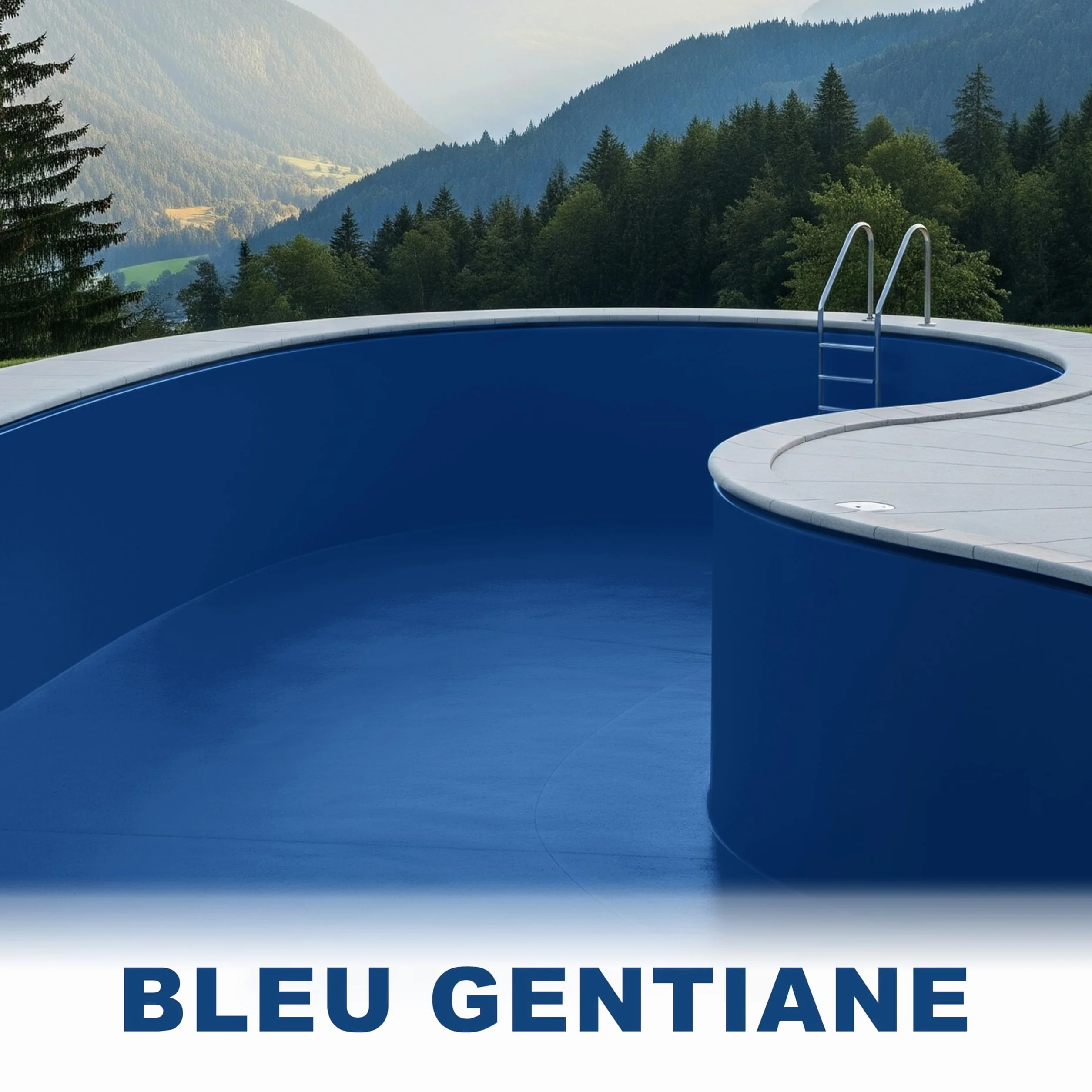 Peinture pour piscine SL400 Imperméable 5L Bleu gentiane