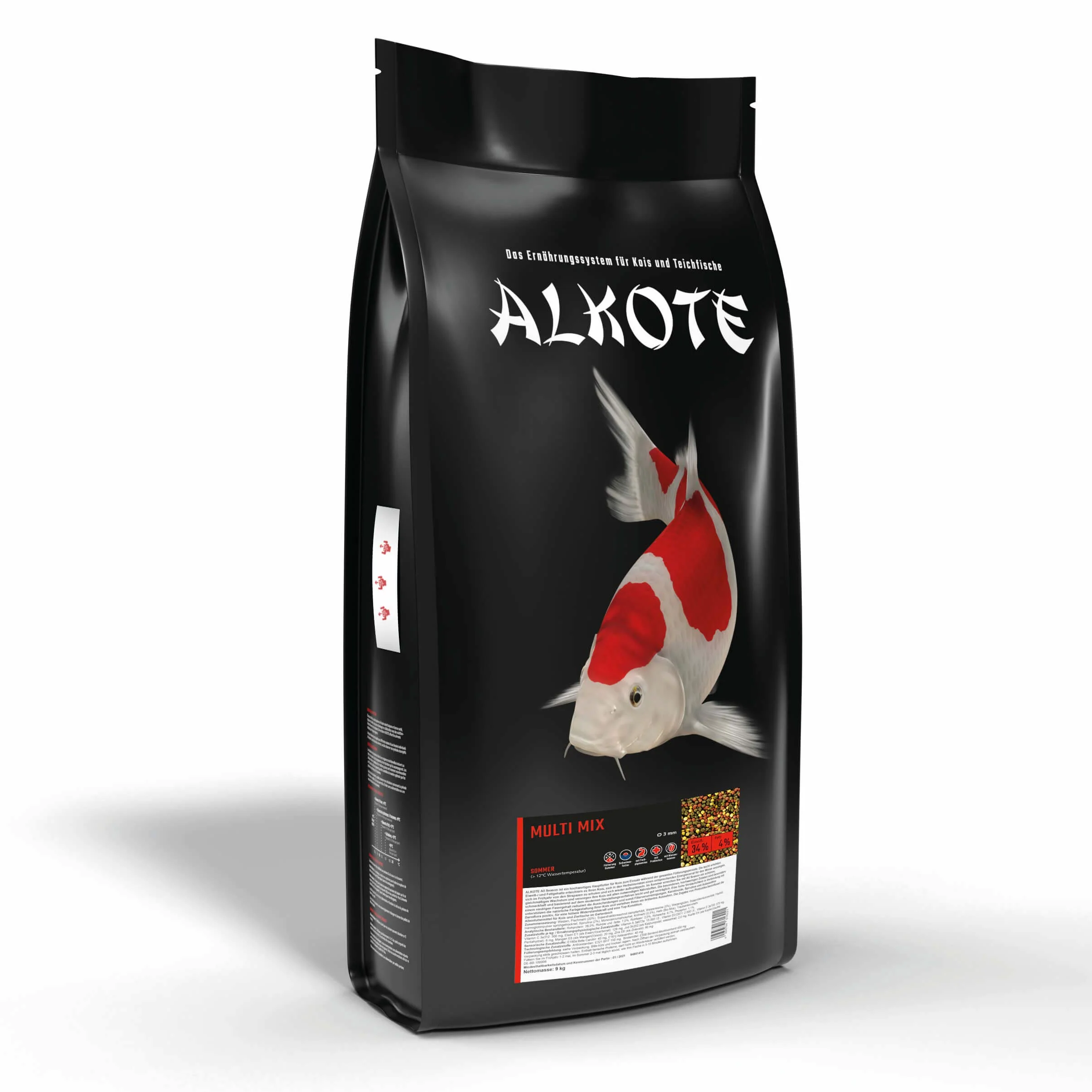 AL-KO-Te Nourriture 1 Saison pour carpes koï et Poissons d'ornement granulés flottants 6 mm 9 kg