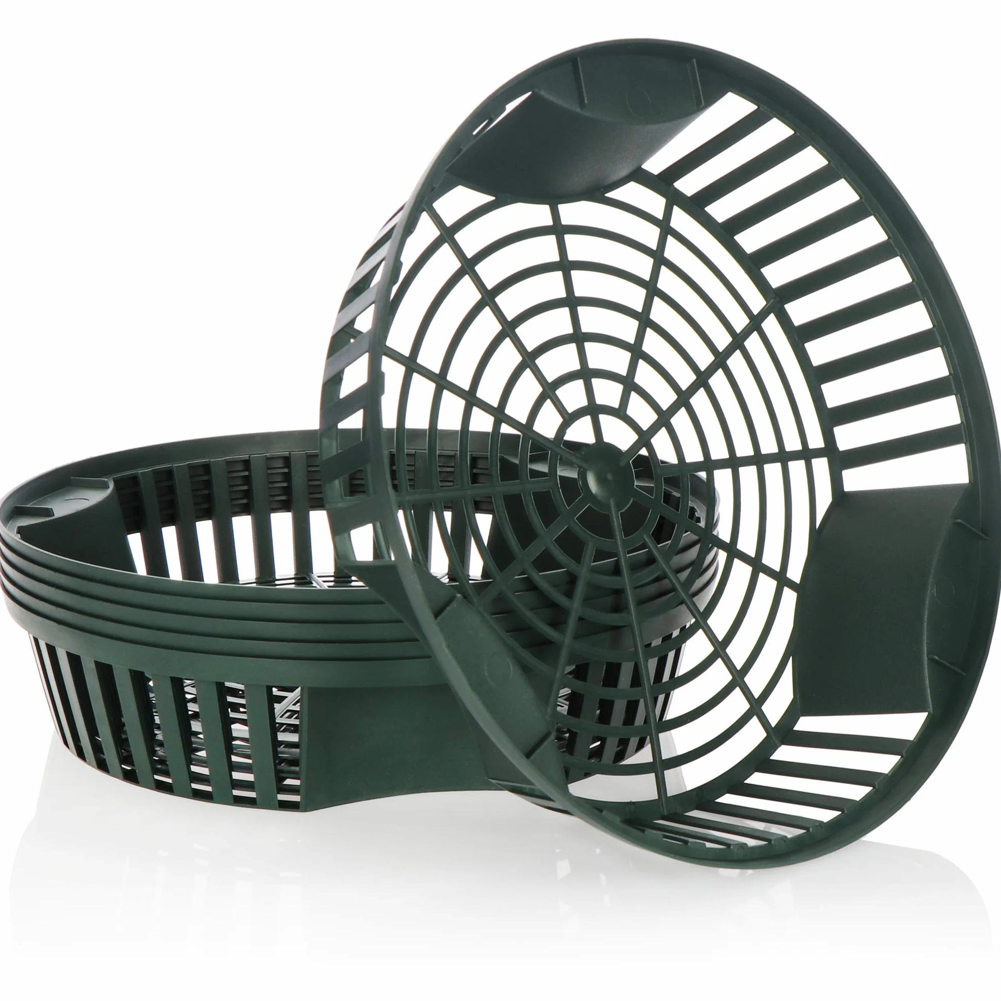com-four® 6X paniers à Plantes pour bulbes à Fleurs, Pot de Multiplication pour la Plantation et Le Stockage des Plantes à bulbes, Panier d'oignons Verts (06x jardinière Verte - 26,5 cm)