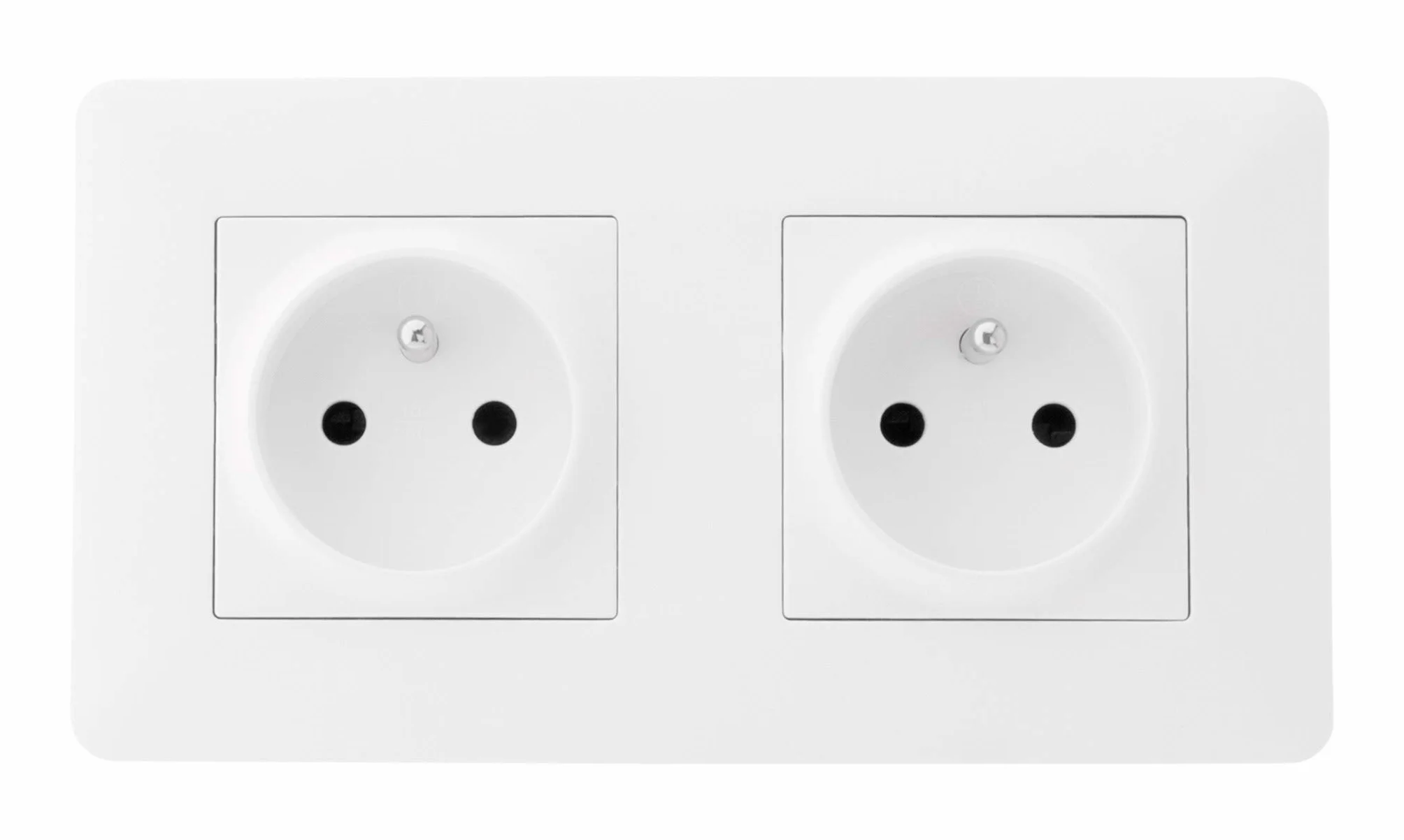 Prise double 16A Artezo Blanc