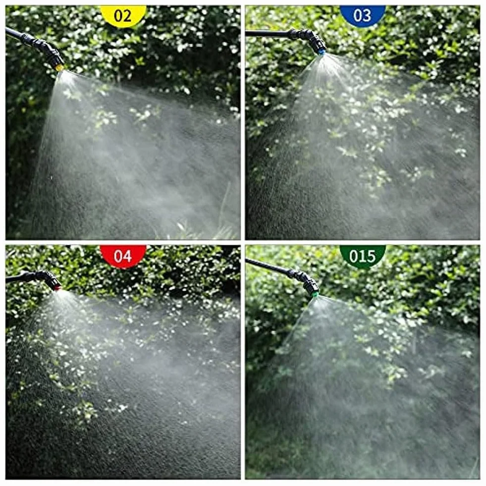 Buses de pulvérisation, jet haute pression avec 6 buses de ventilateur 110°, ouverture de 0,1 à 0,4 mm, buse de pulvérisation assortiment pour pulvérisation de jardin pièce de rechange