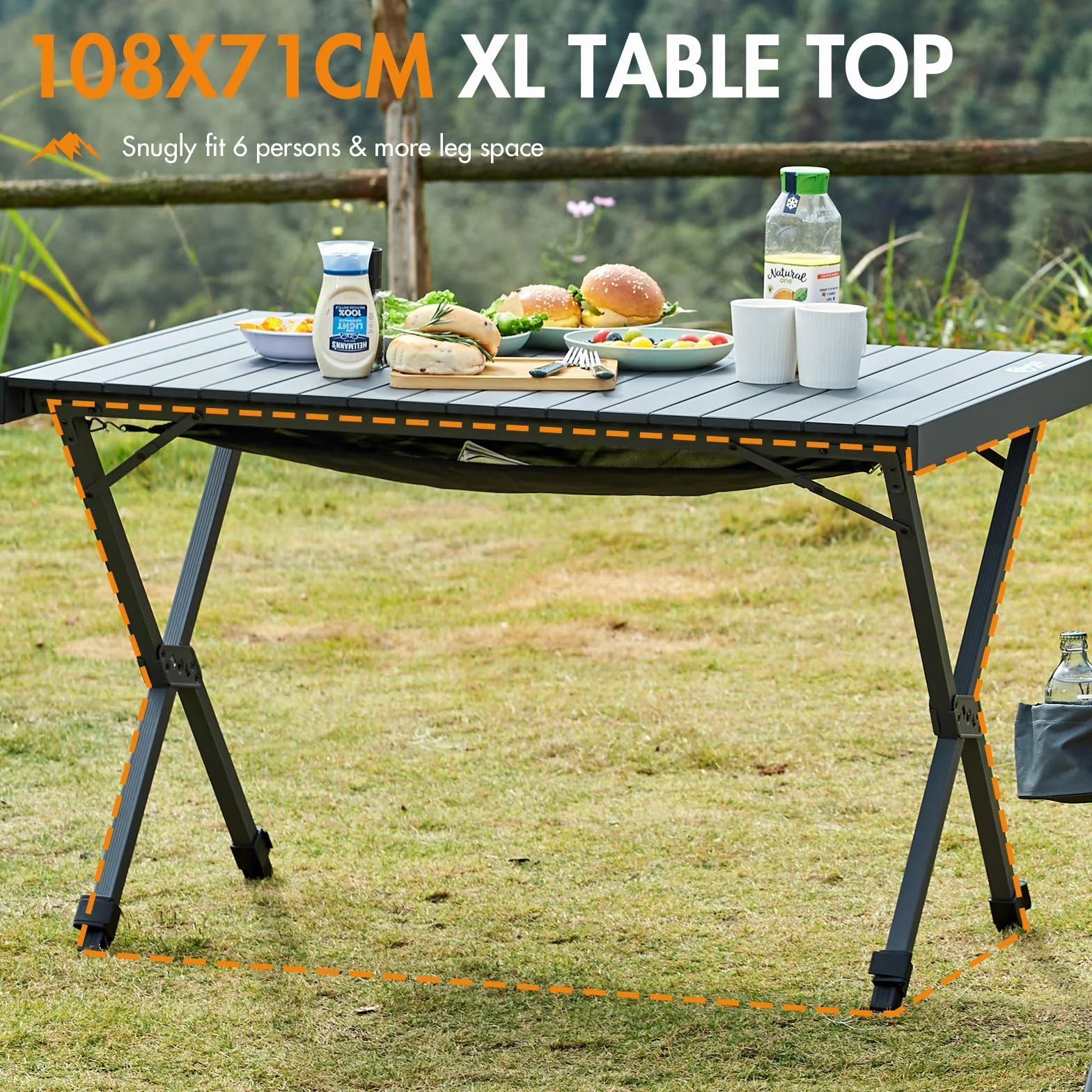 Stół campingowy pliante 108x71cm Alu 100kg 4-6 osób