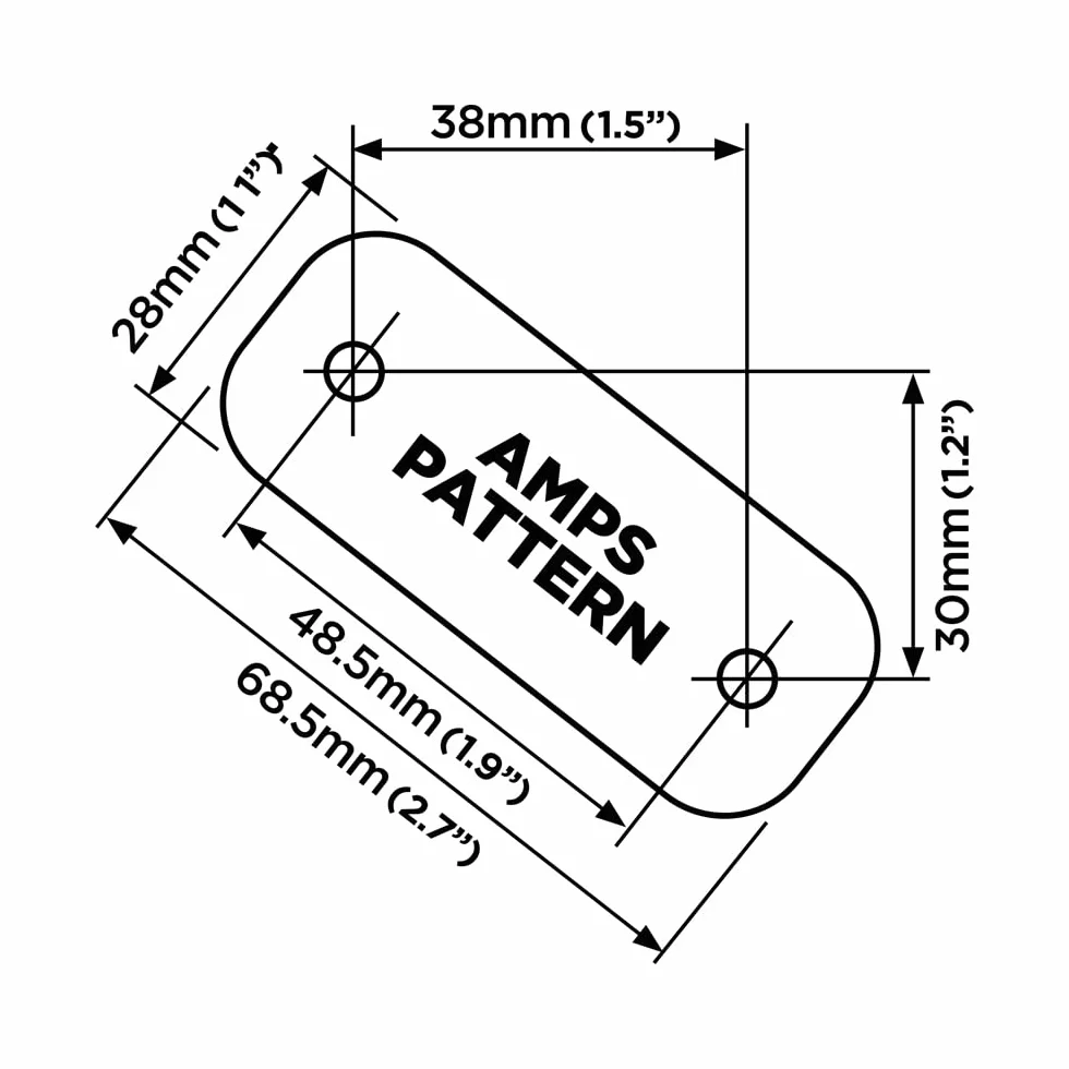 Quad Lock Base 360 Rectangle Plat 2 Trous