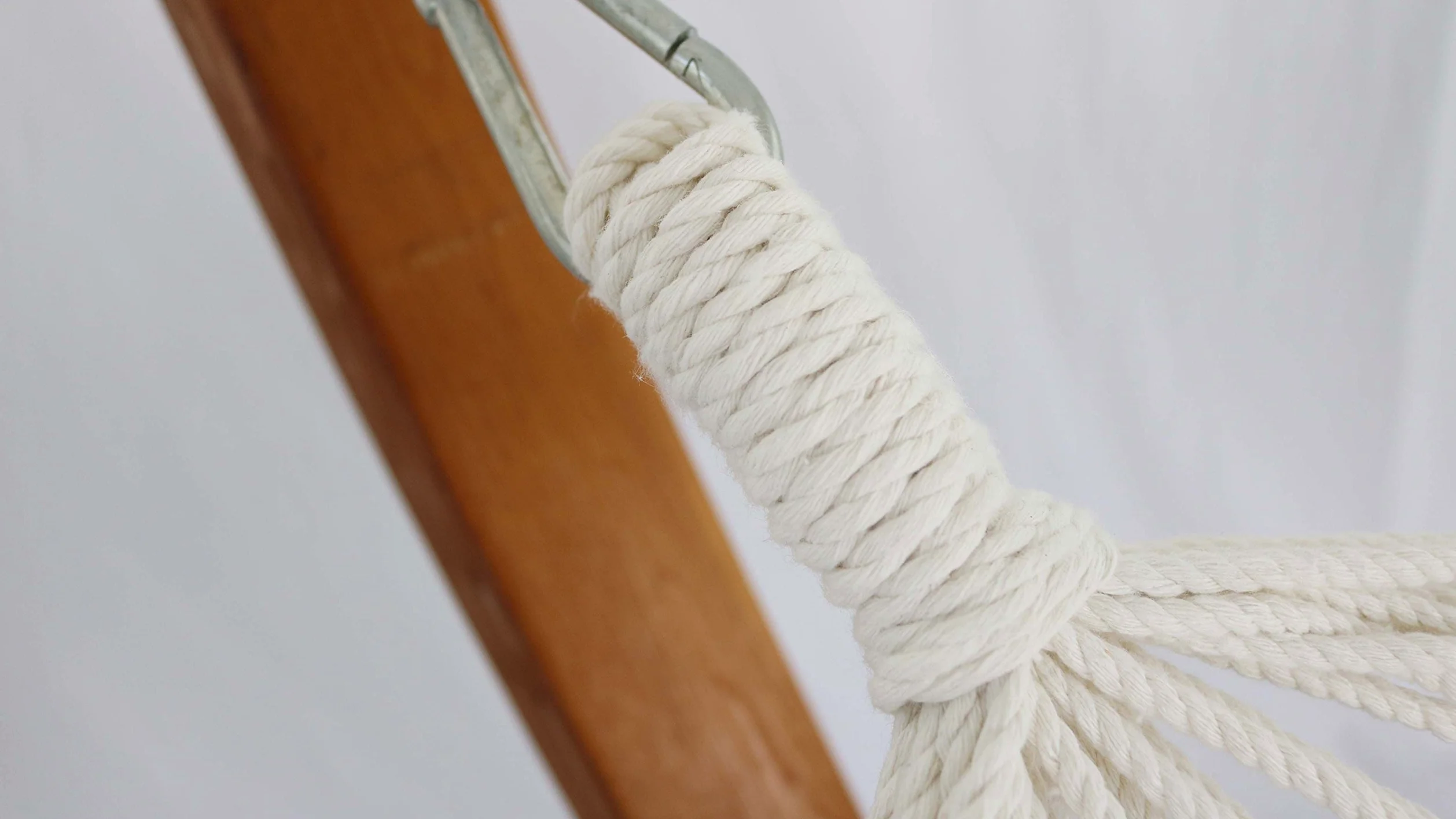 Oviala Hamac avec Support en Bois Blanc