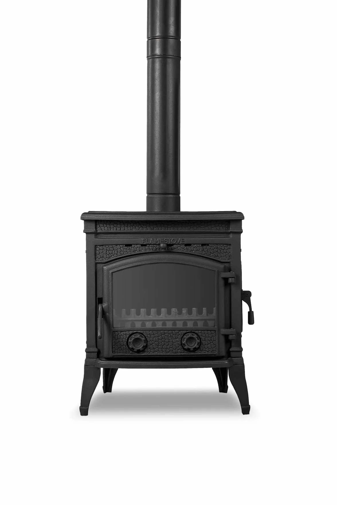 Poêle à Bois en Fonte 10 kW Multi-Combustibles avec Verres en Céramique CE Eco Design 2022