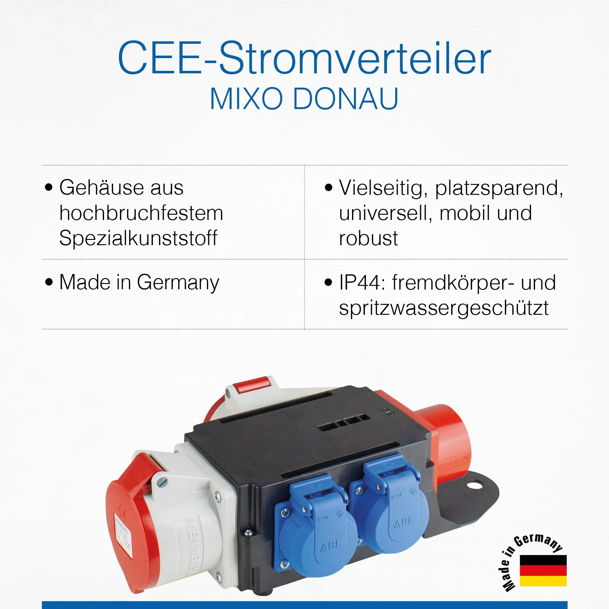 Schwabe 60522 Rozdzielacz prądu MIXO 400 V 16 A IP44