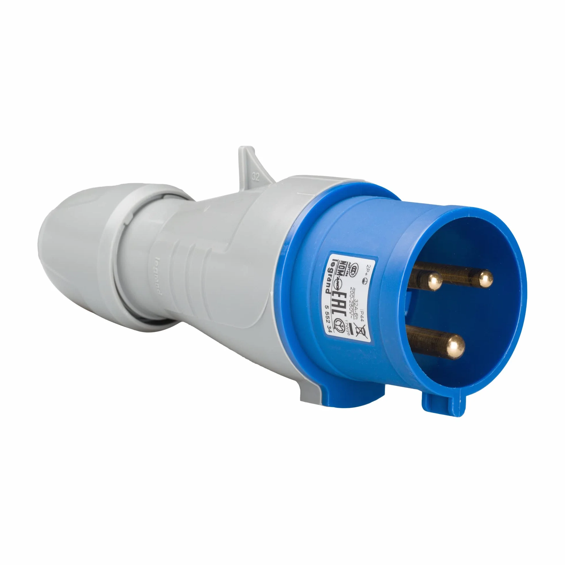 Legrand Fiche CEE 32 A 3 broches 2P+PE 6h 230 V IP44 IK09