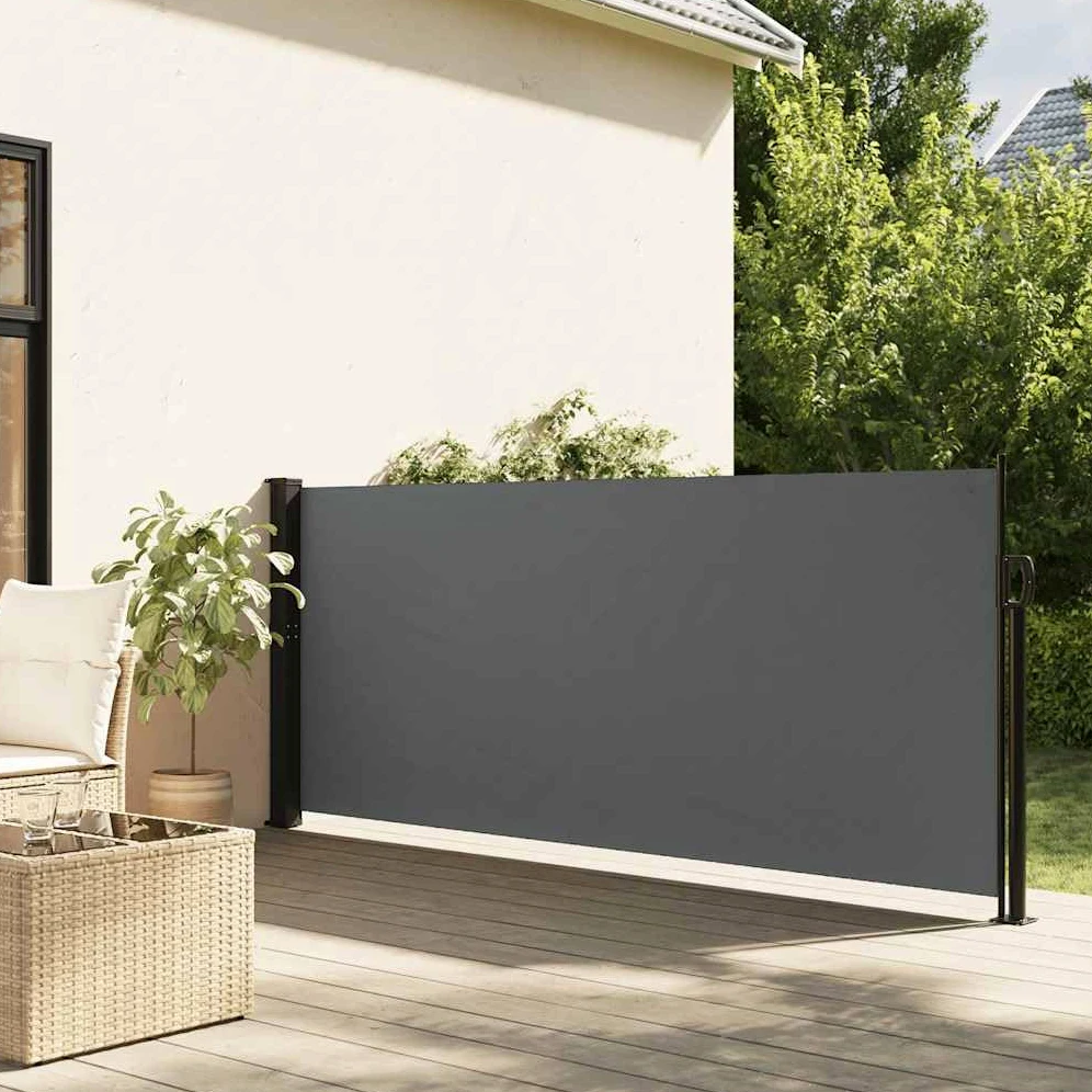 vidaXL Store latéral rétractable Anthracite 140 x 500 cm