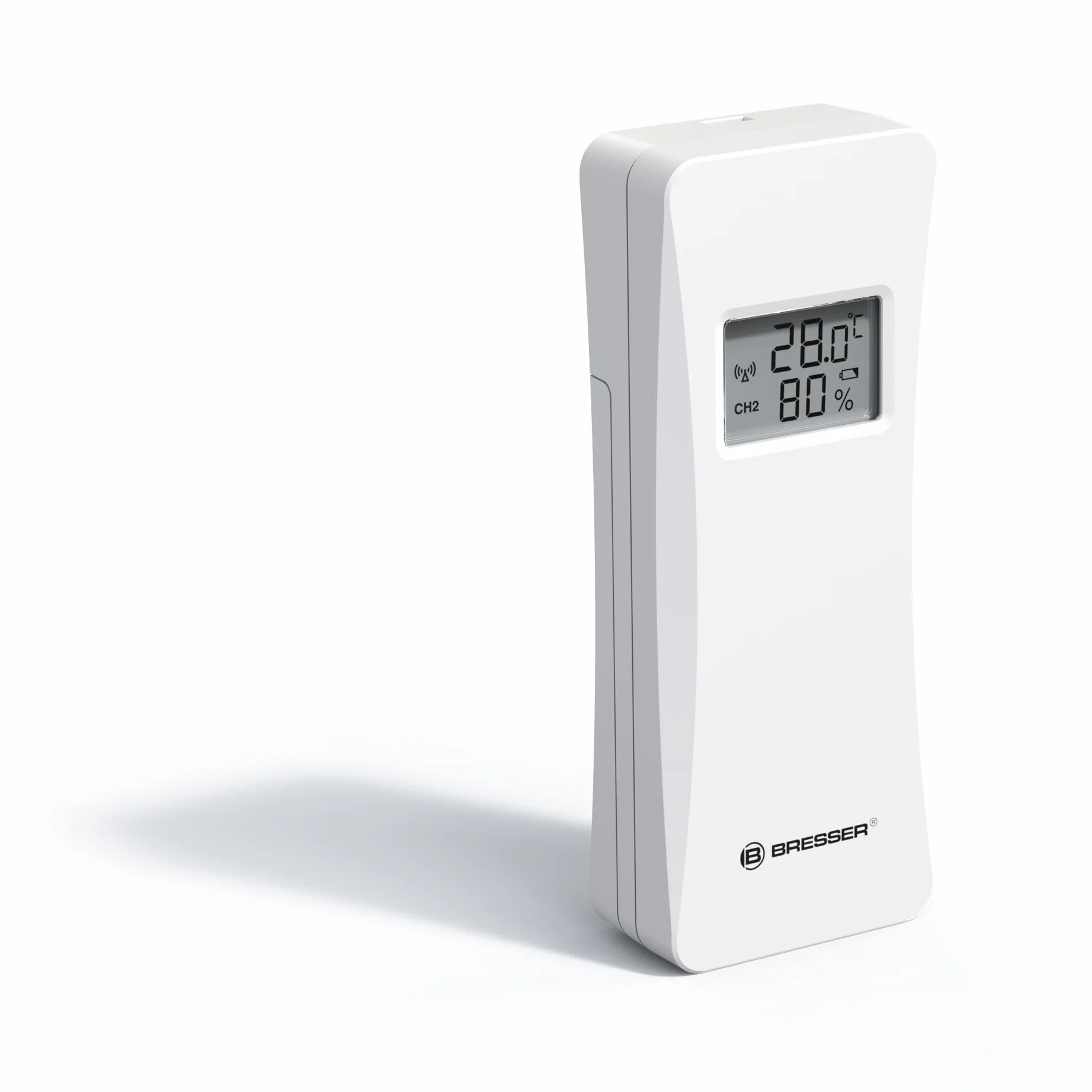 Bresser Stacja pogodowa Wi-Fi z aplikacją Tuya Smart Home, prognoza 5-dniowa, czujnik temperatury i wilgotności, wyświetlacz komfortu, budzik, funkcja ostrzegania