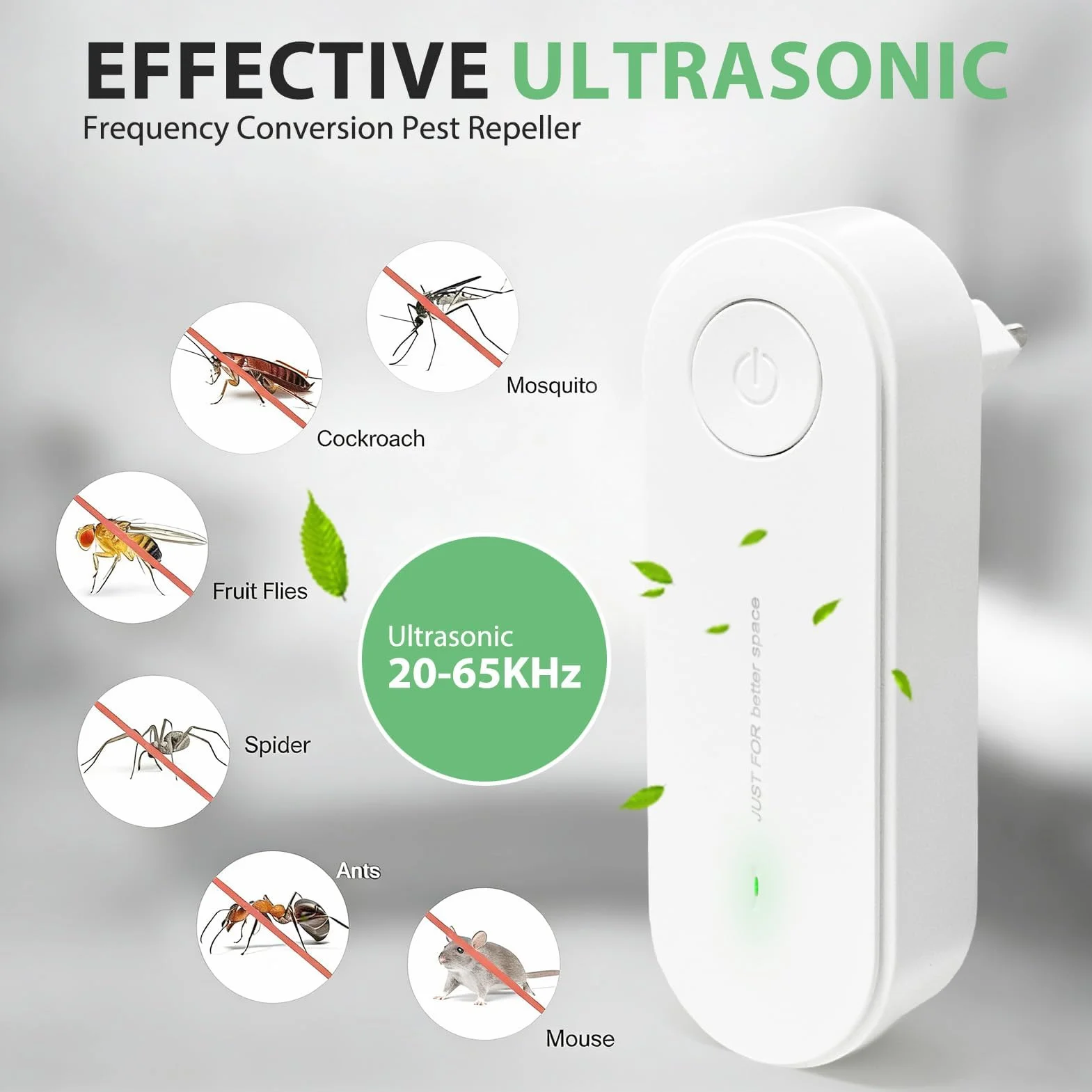 Purificateur d'Air Anti-Acariens avec Ultrasons et Ions Négatifs - Élimine les Acariens, Repousse les Insectes - Portable pour Chambre, Maison, Bureau - Purification d'Air Silencieuse et Efficace