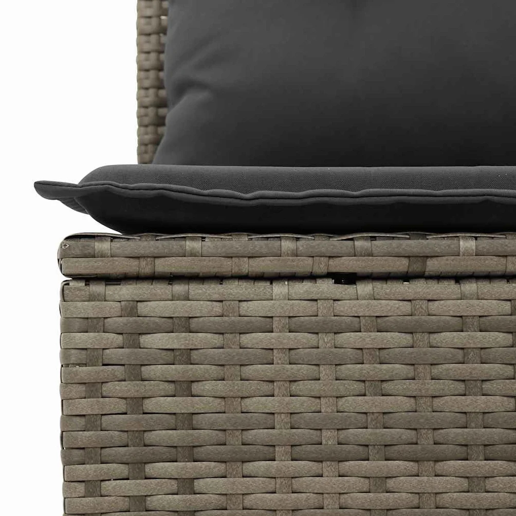 Générique Canapé de Jardin 4 Places avec Coussins Gris résine tressée,Meubles,Mobilier de Jardin,Sièges de Jardin,Canapés de Jardin,366116