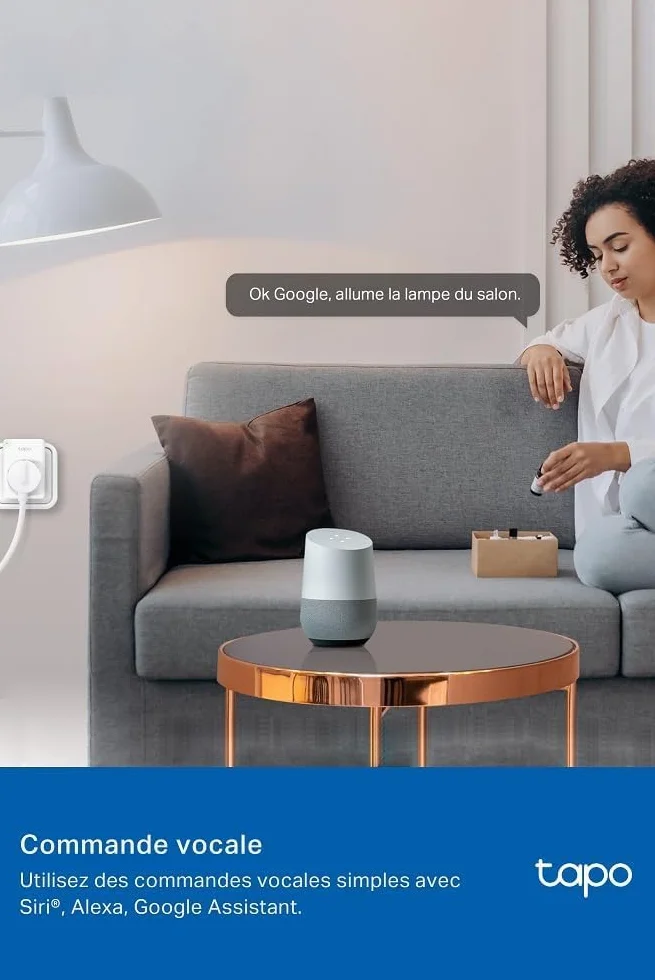 Tapo P110M Prise Connectée WiFi 16A Type E Suivi Consommation Compatible Alexa Google Home SmartThings 2-pack