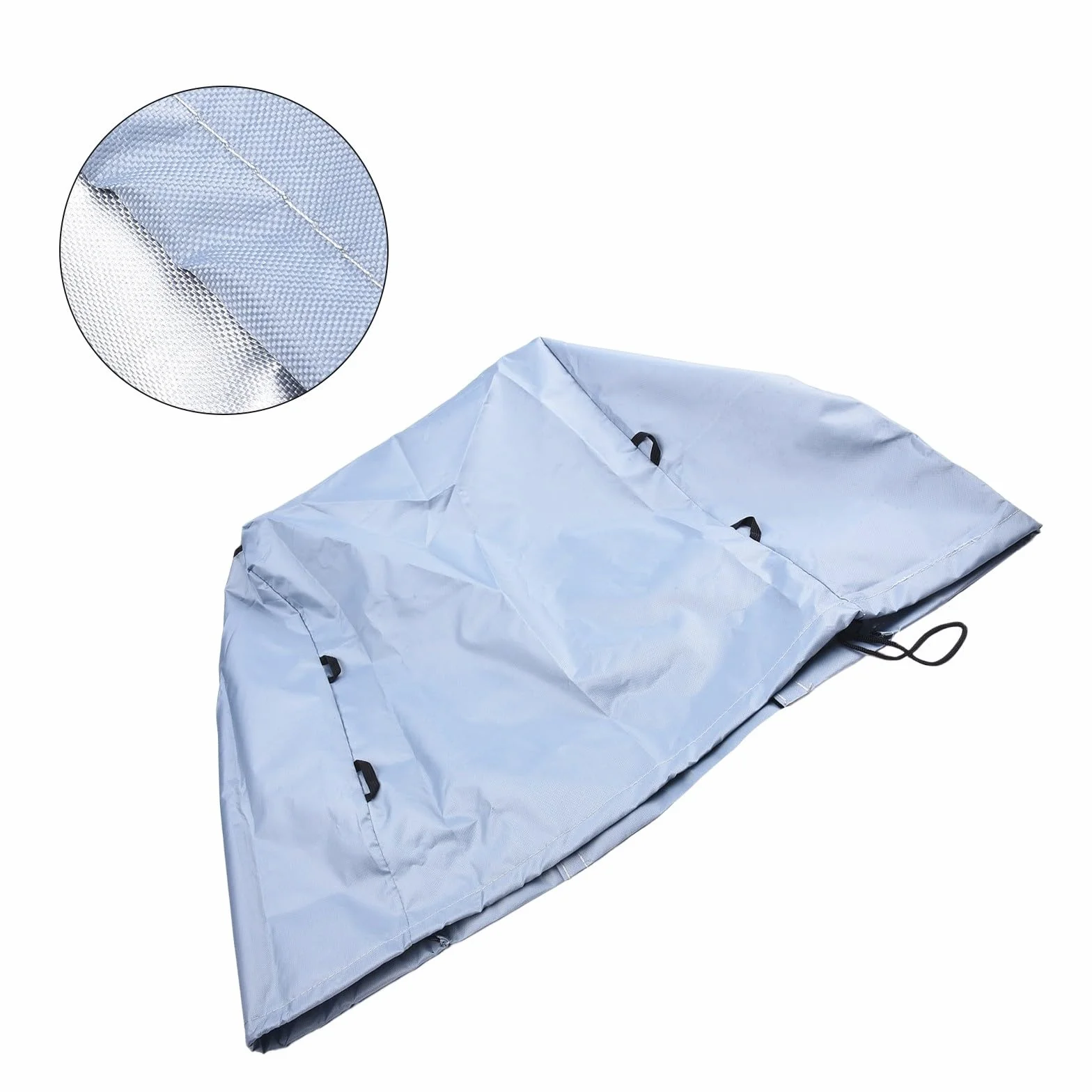 Housse de pompe de chauffage spa 420D avec revêtement argenté - 43 x 38 x 54 cm - Protection contre la pluie, le soleil et la poussière - Gris