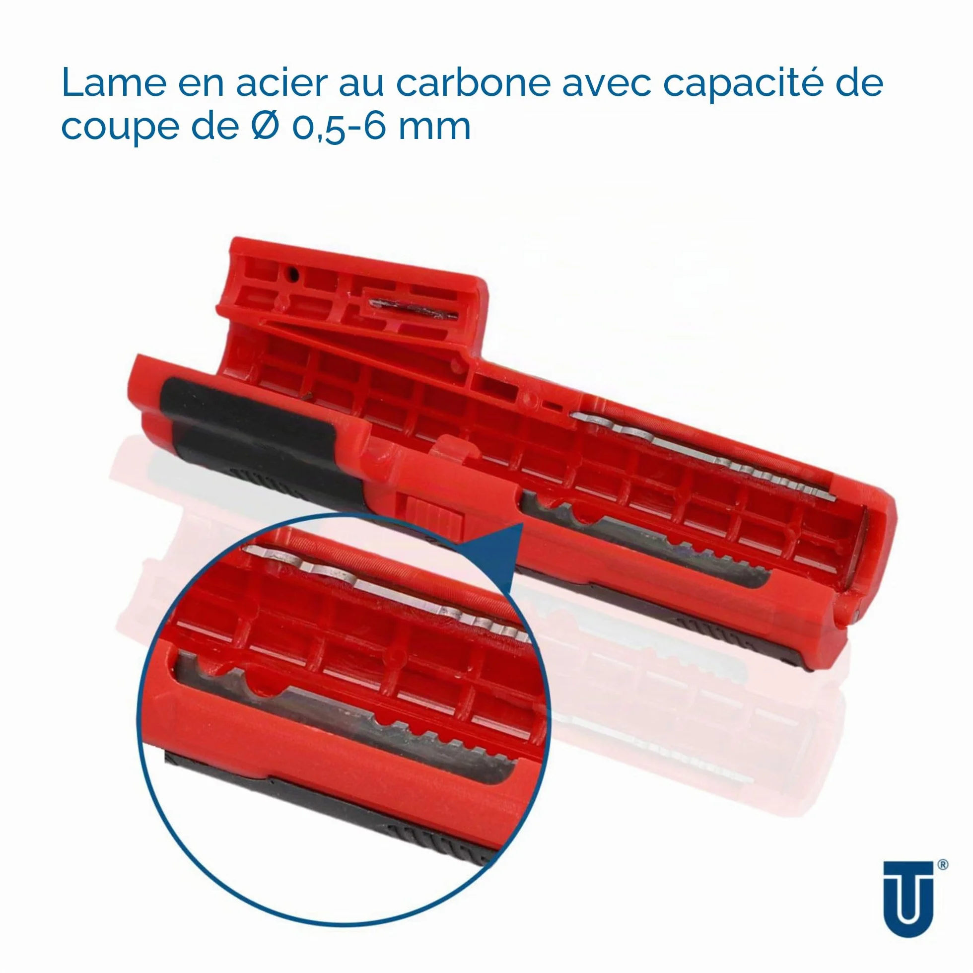 UNITEC Dénudeur de câble 8-13 mm pour câbles ronds RG59 RG6