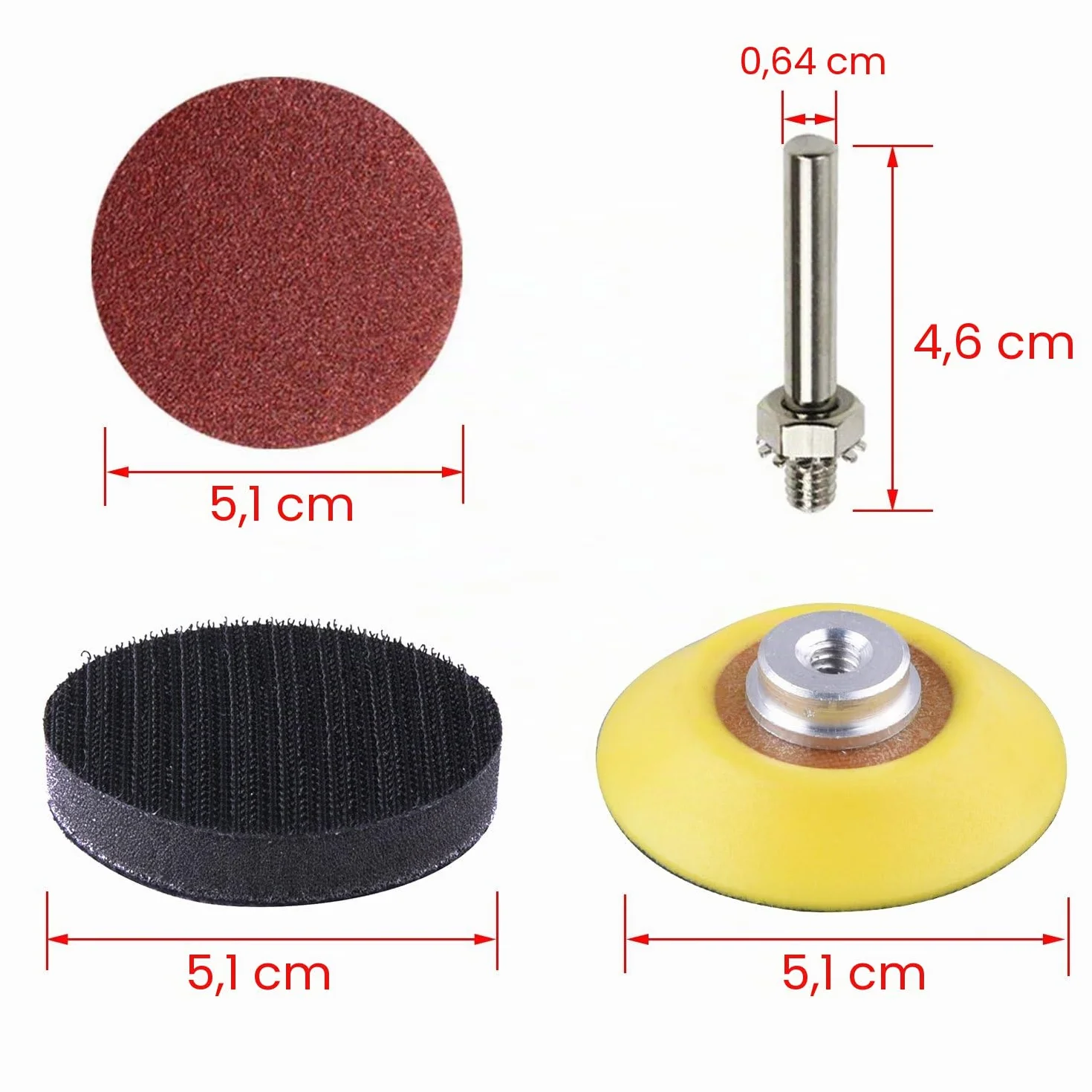SIQUK 200 Pièces Disques de Ponçage 50mm Abrasifs Grain 80-3000 pour Meulage