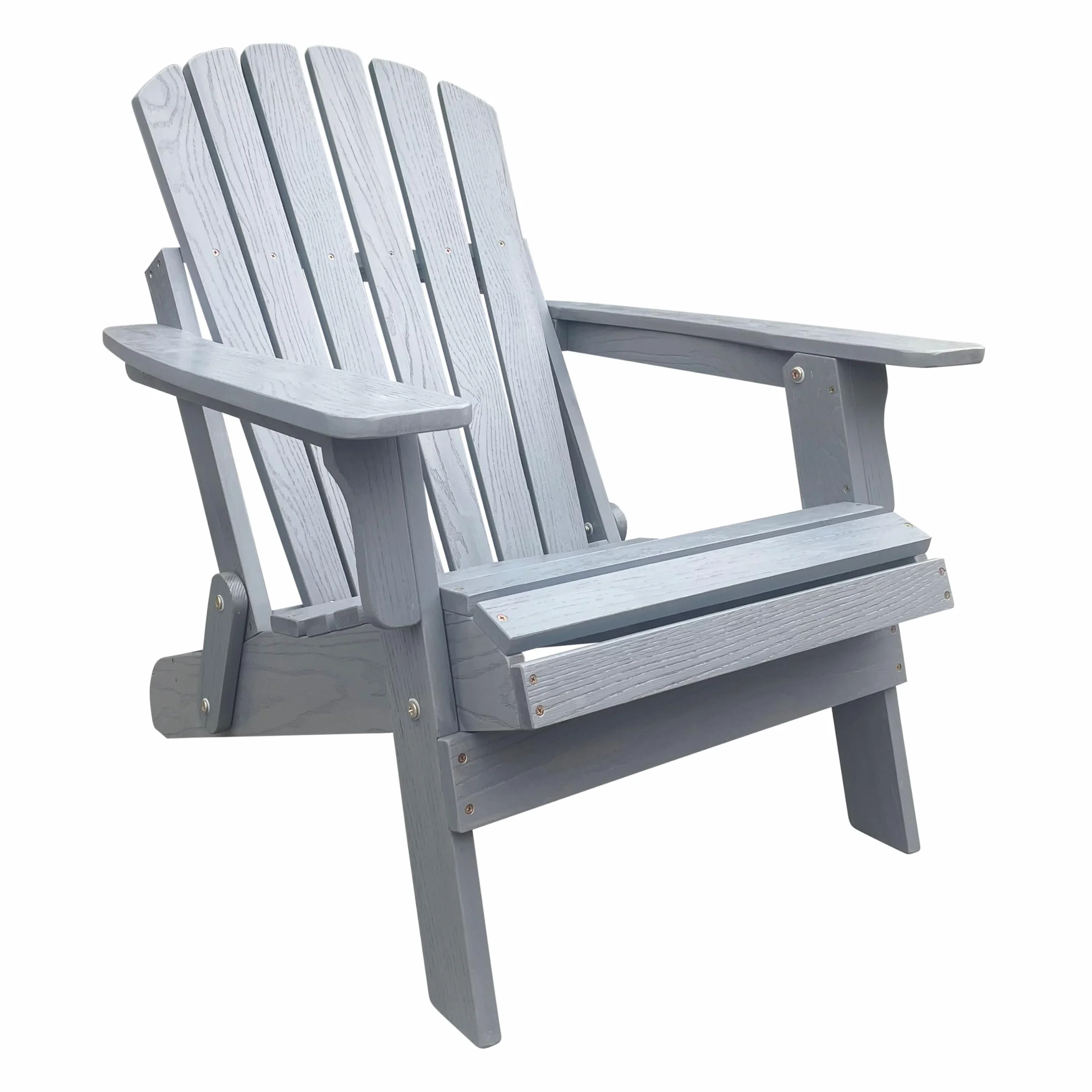 AXI Rosalie Chaise Adirondack en Bois, Couleur Grise | Transat/Chaise Longue/Assise De Jardin / 100% Bois De Pruche pour 1 Personne, avec Accoudoirs Et Dossier Haut | 75,5 X 86,5 X 85 Cm