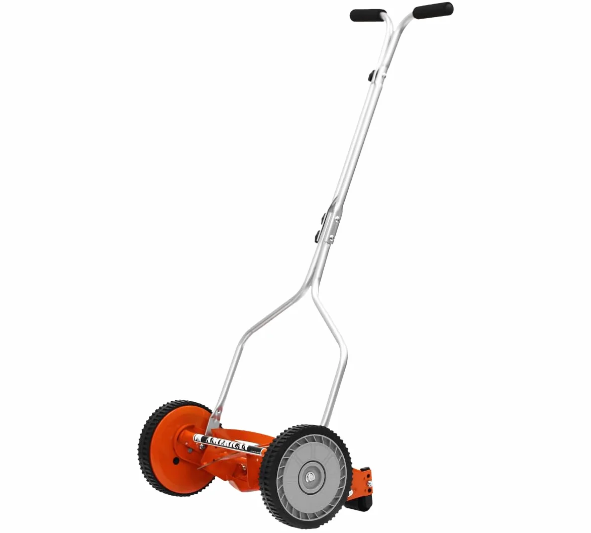 Tondeuse Manuelle Hélicoïdale Gazon 4 Lames 35 cm Hauteur Réglable VENTEO