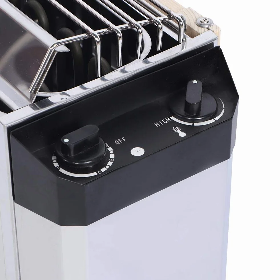 Poêle de Sauna 3KW Acier Inoxydable 220V Chauffage Interne
