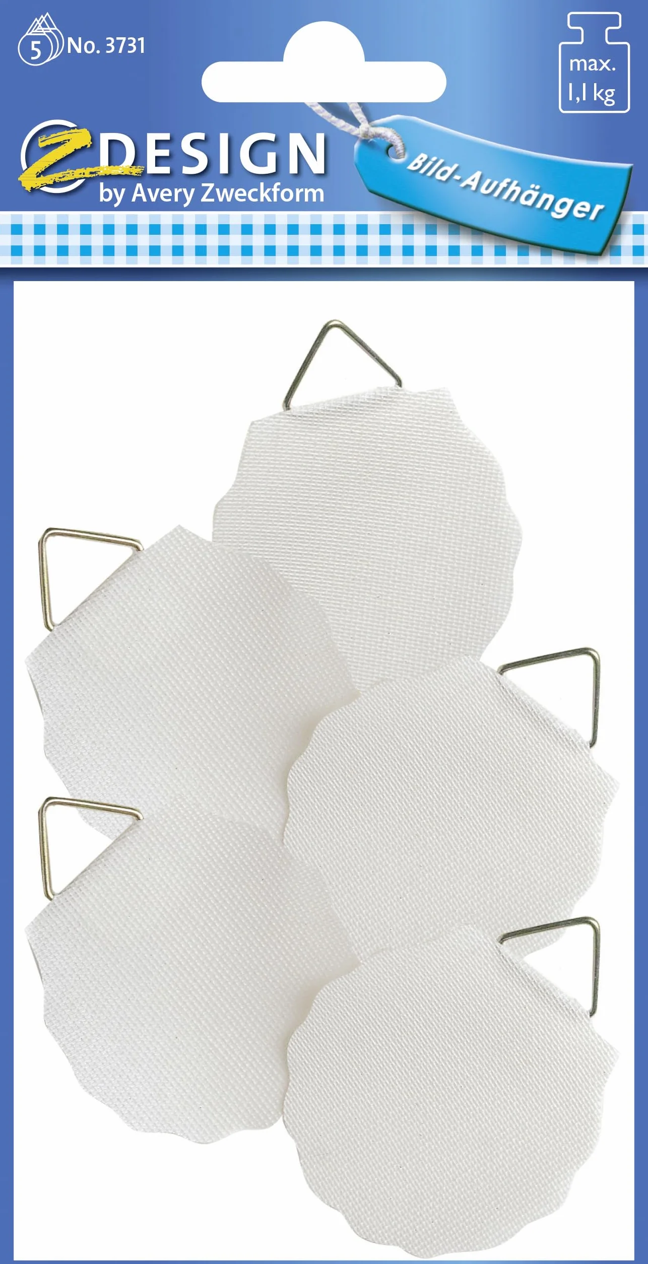 Avery Zweckform 3731 Lot de 5 autocollants Blanc 1,2 kg